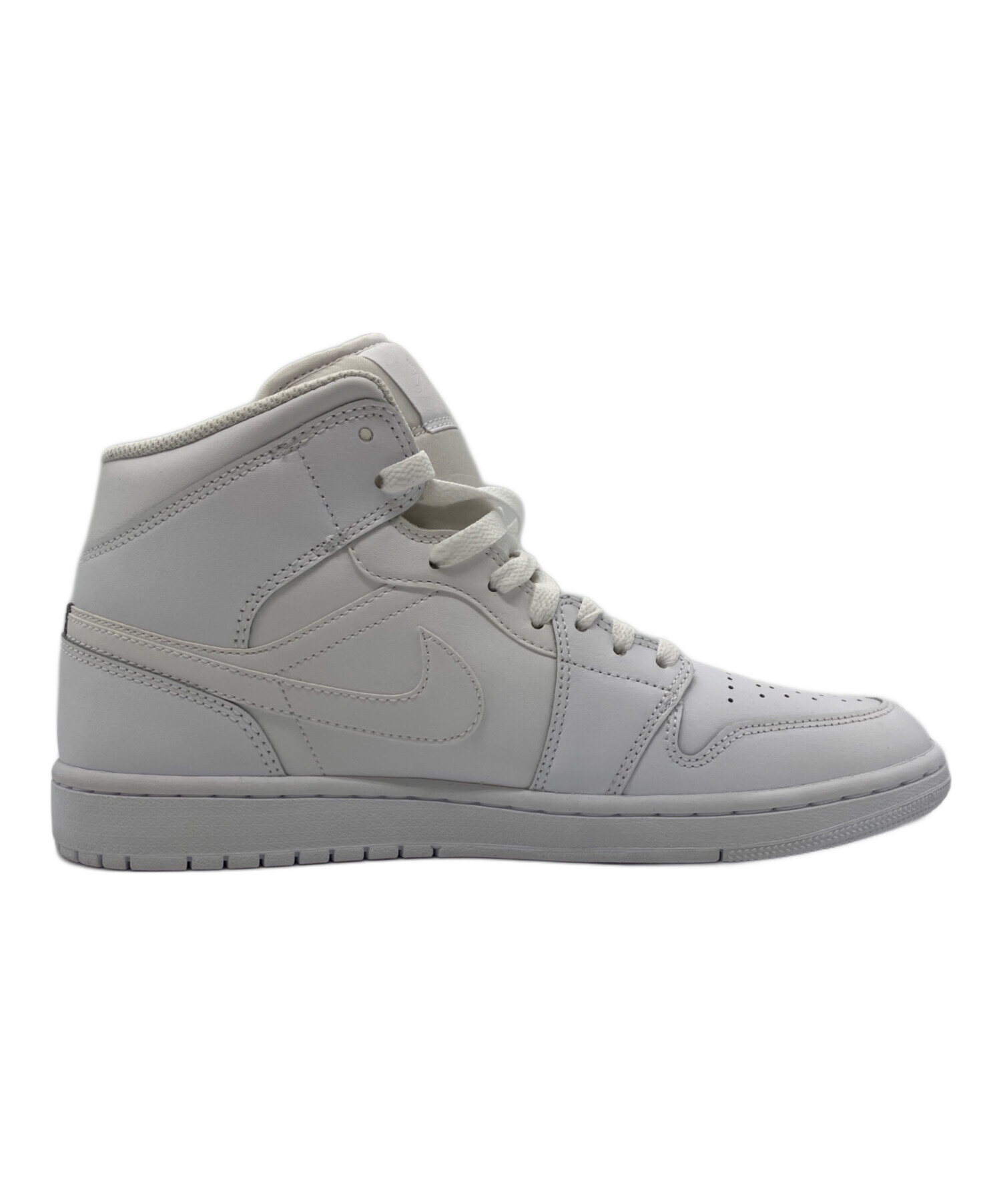 中古・古着通販】NIKE (ナイキ) AIR JORDAN 1 MID ホワイト サイズ:28