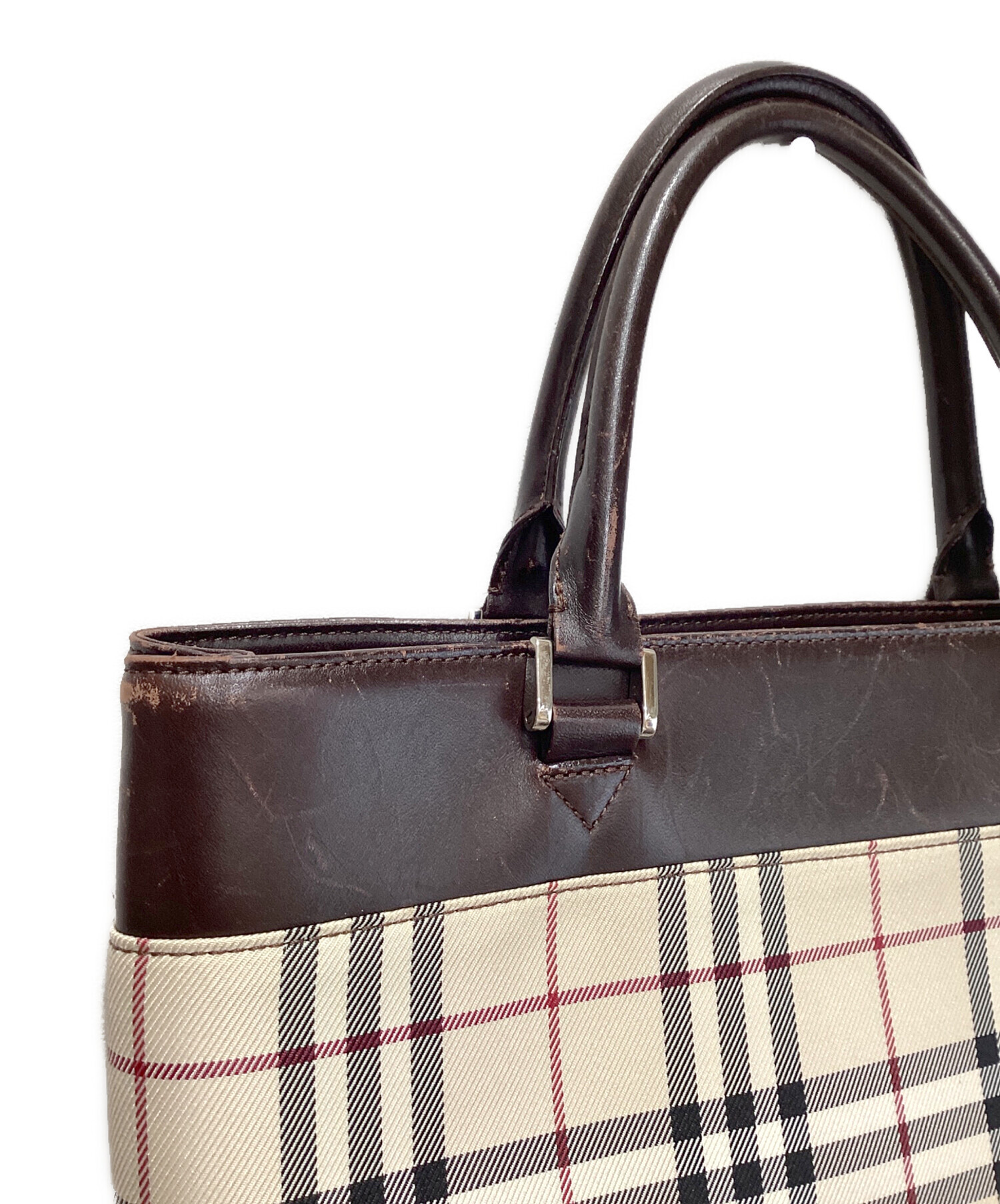 中古・古着通販】BURBERRY (バーバリー) ノヴァチェックレザー