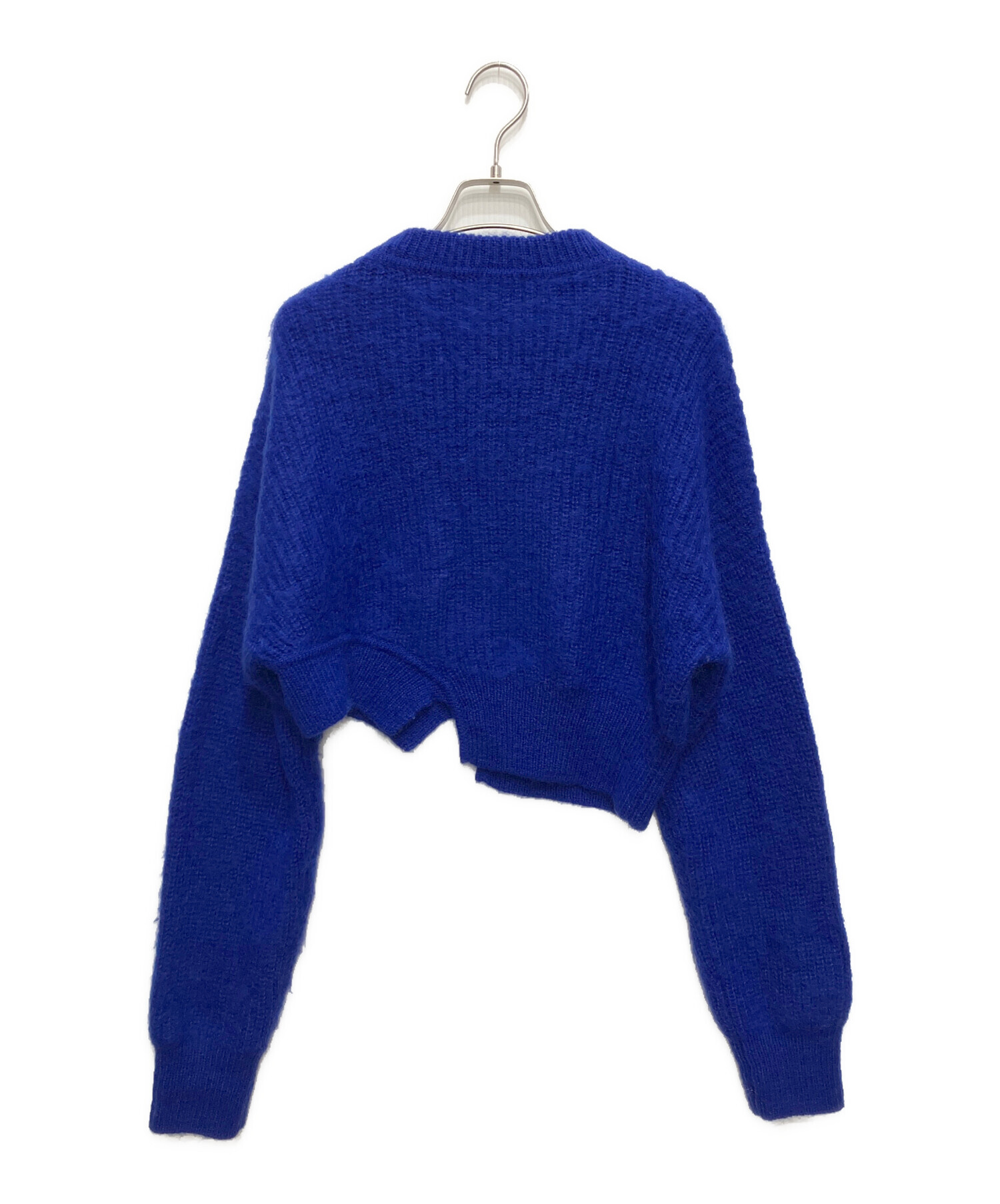 中古・古着通販】UN3D. (アンスリード) モヘアショートニット ブルー