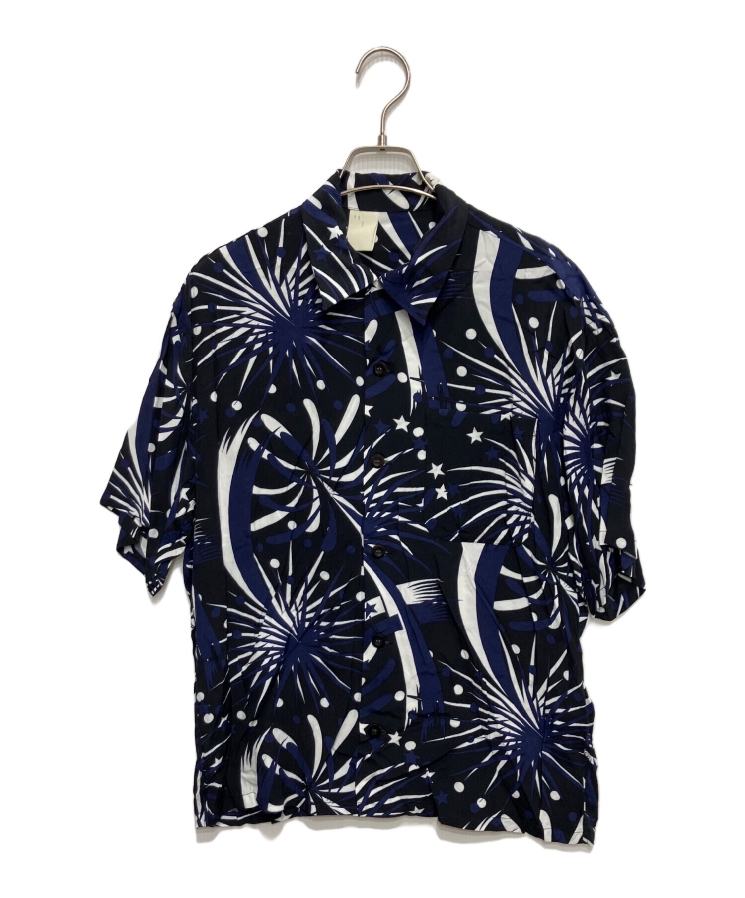 中古・古着通販】N.HOOLYWOOD (エヌ ハリウッド) 花火柄オープンカラー