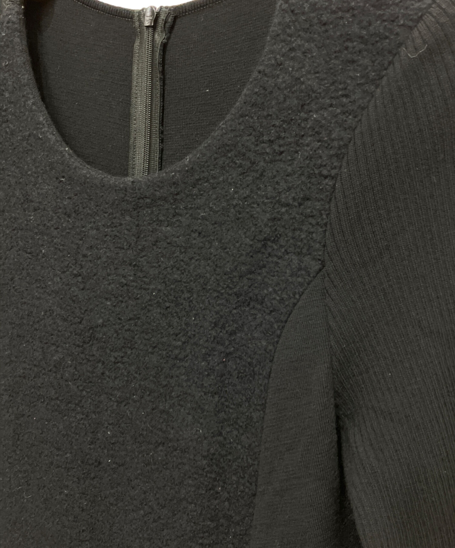 中古・古着通販】FOXEY (フォクシー) フロント切替ニットワンピース