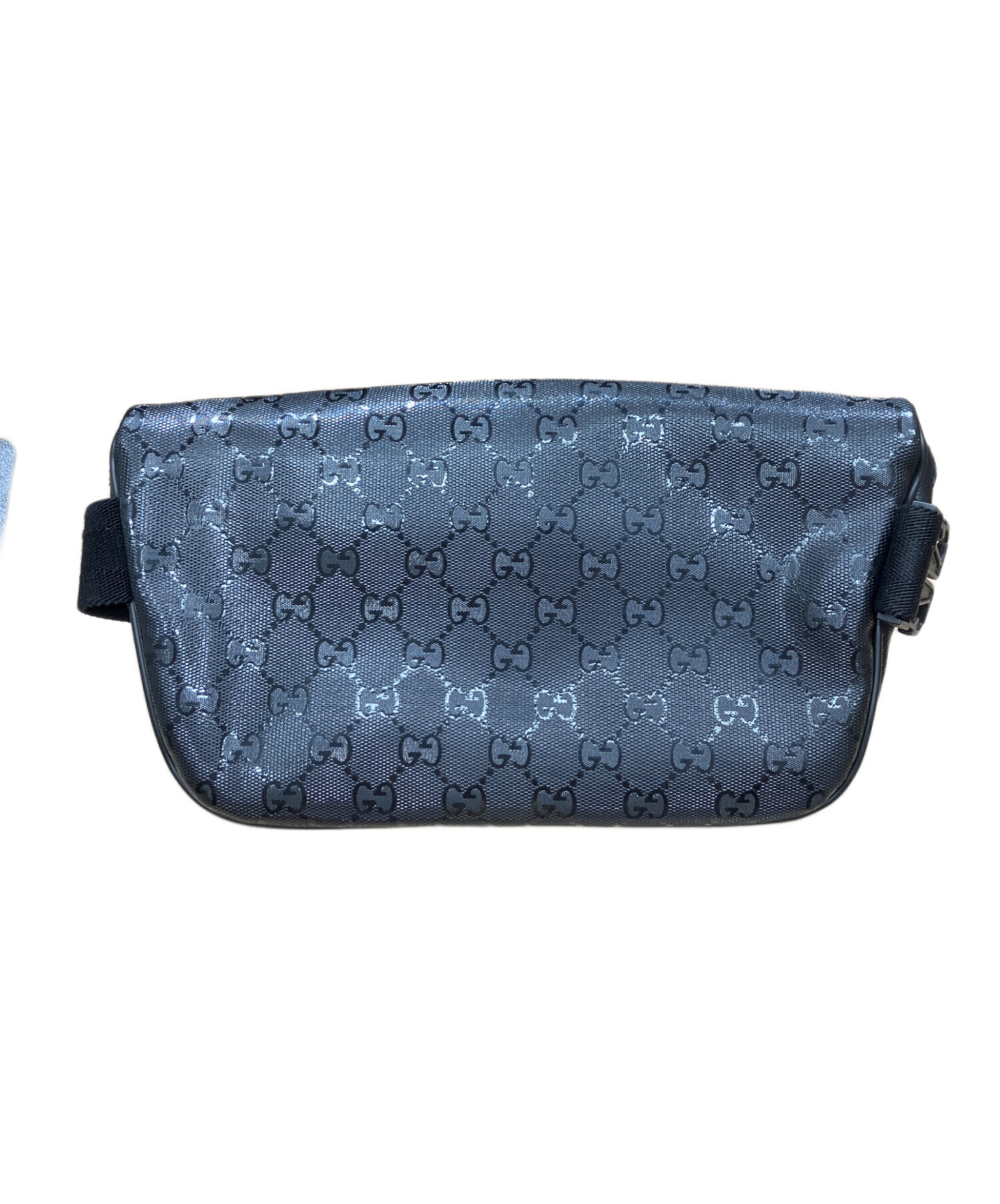 中古・古着通販】GUCCI (グッチ) GGスプリームウエストバッグ ブラック