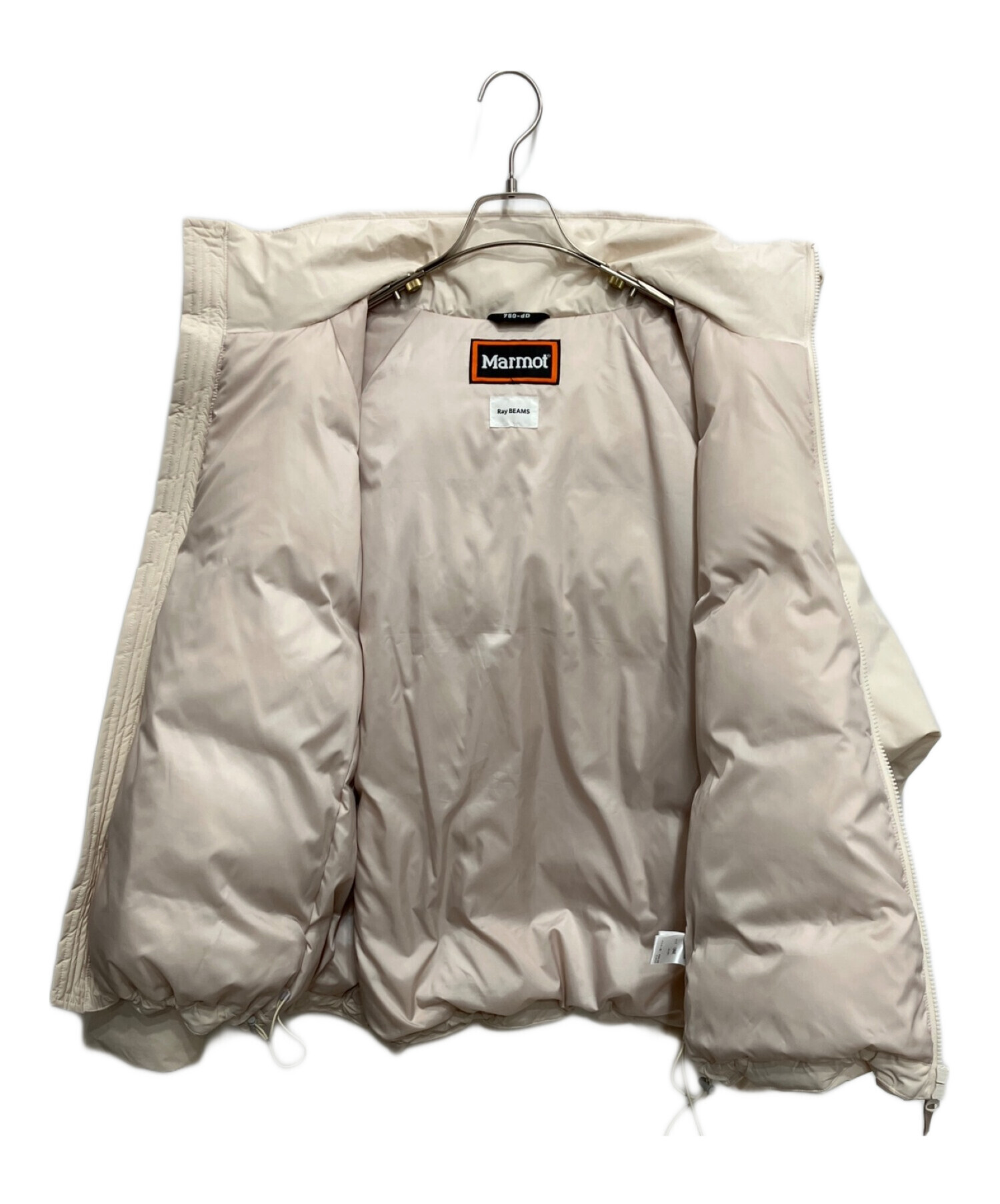 希少/美品/marmot/ダウン ポンチョ/BEAMS 別注 フリー ベージュ 希少/美品/marmot/ダウン ポンチョ/BEAMS 別注 フリー ベージュ