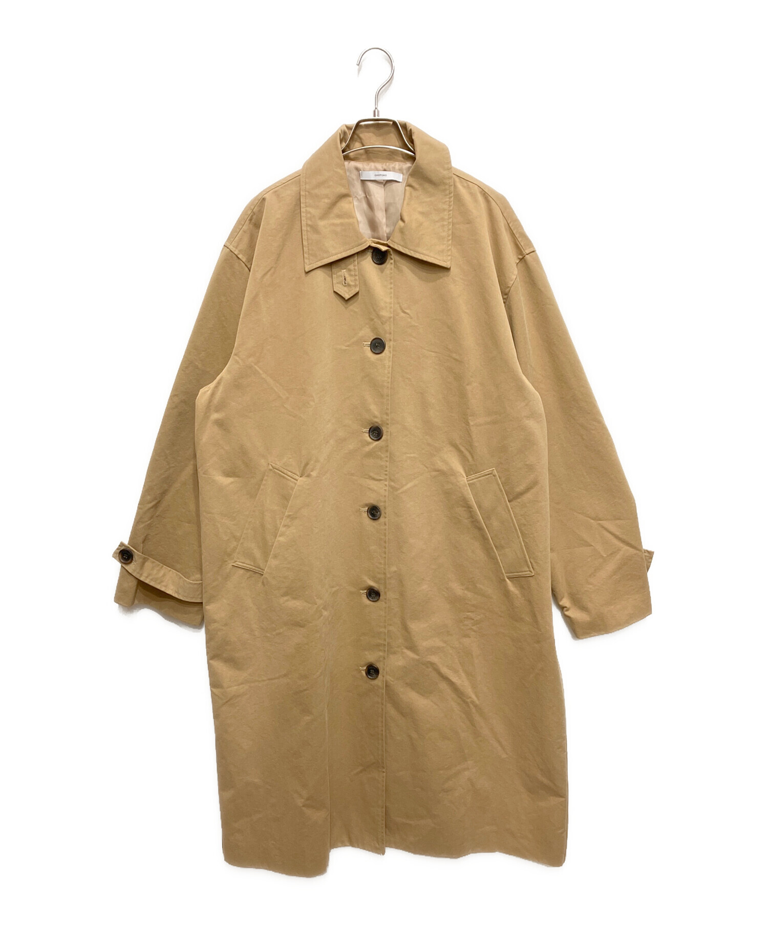 中古・古着通販】OHOTORO (オオトロ) Soutien Collar Coat ブラウン