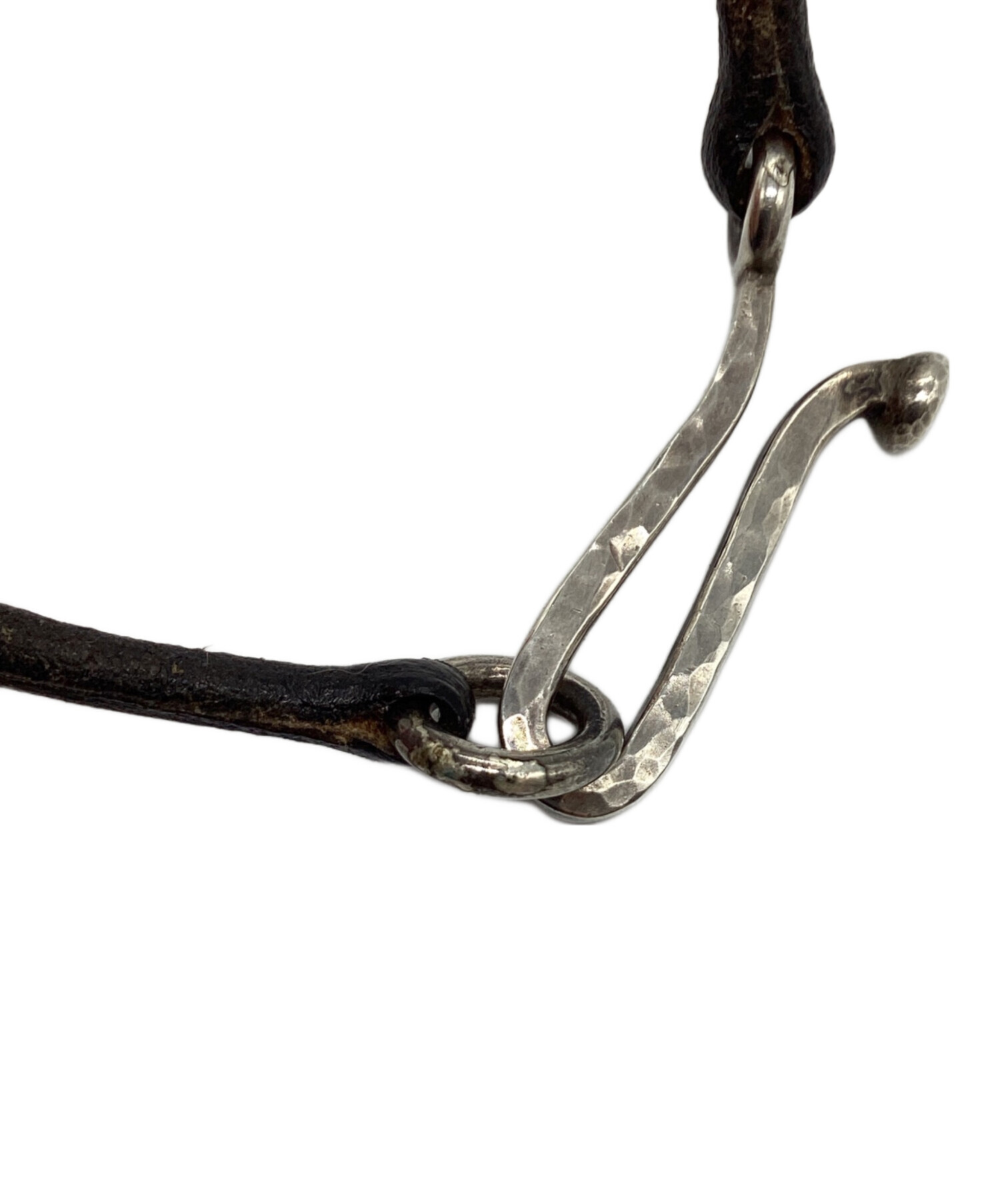 週末お値下げ❗Malcolm betts シルバーブレスレット 中古・古着通販】MALCOLM BETTS (マルコムベッツ) サファイア レザー