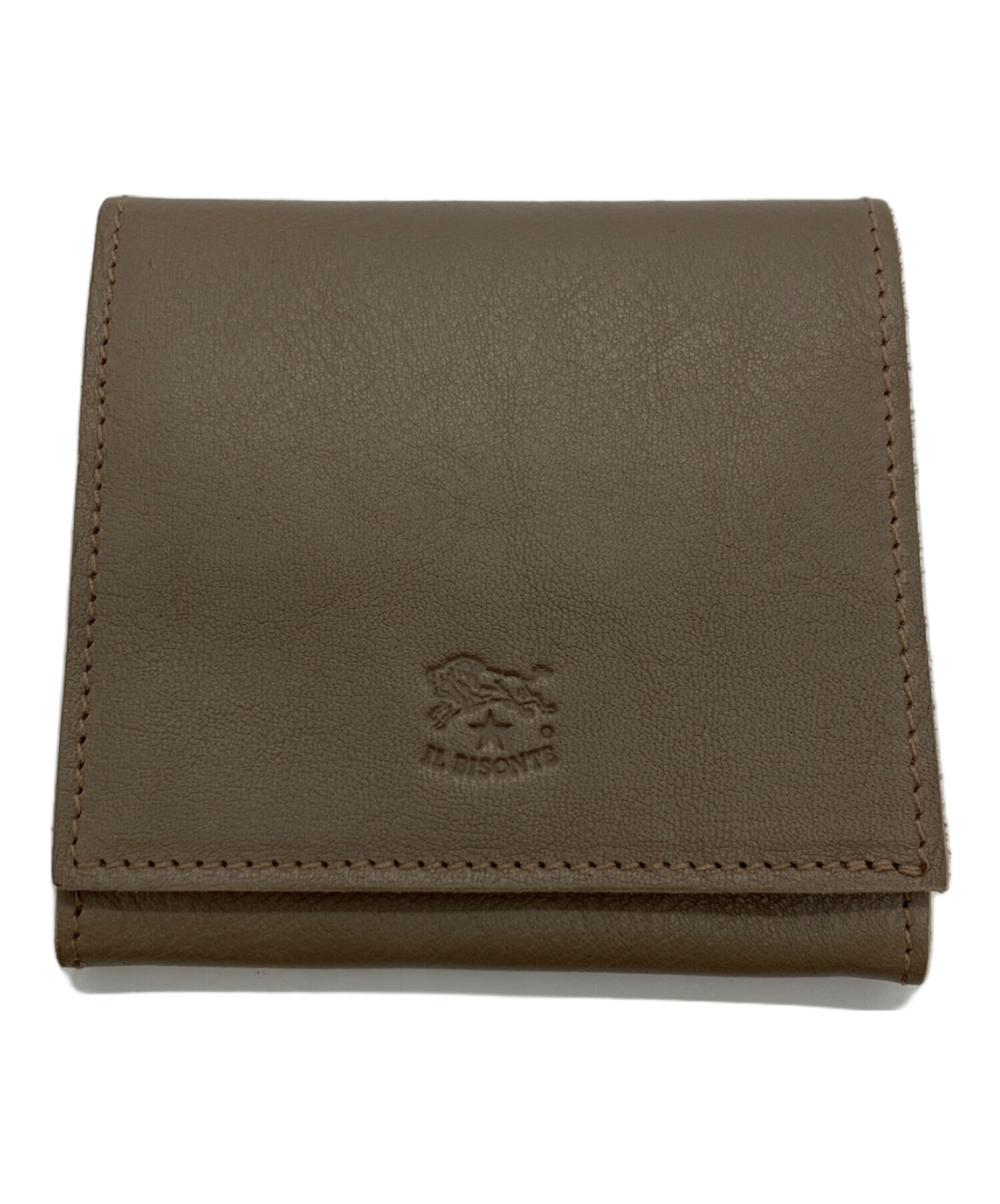 IL BISONTE 二つ折り財布 グレー 中古・古着通販】IL BISONTE (イル ビゾンテ) 2つ折り財布 グレー