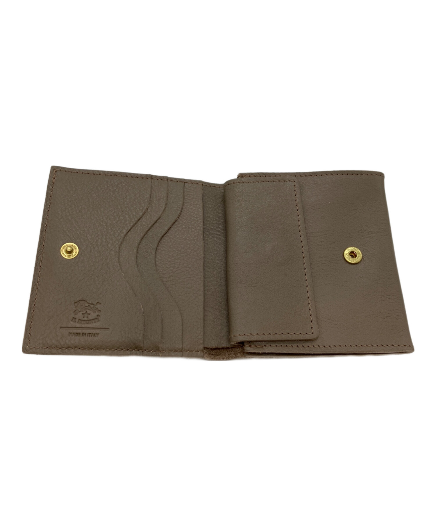 中古・古着通販】IL BISONTE (イル ビゾンテ) 2つ折り財布 グレー