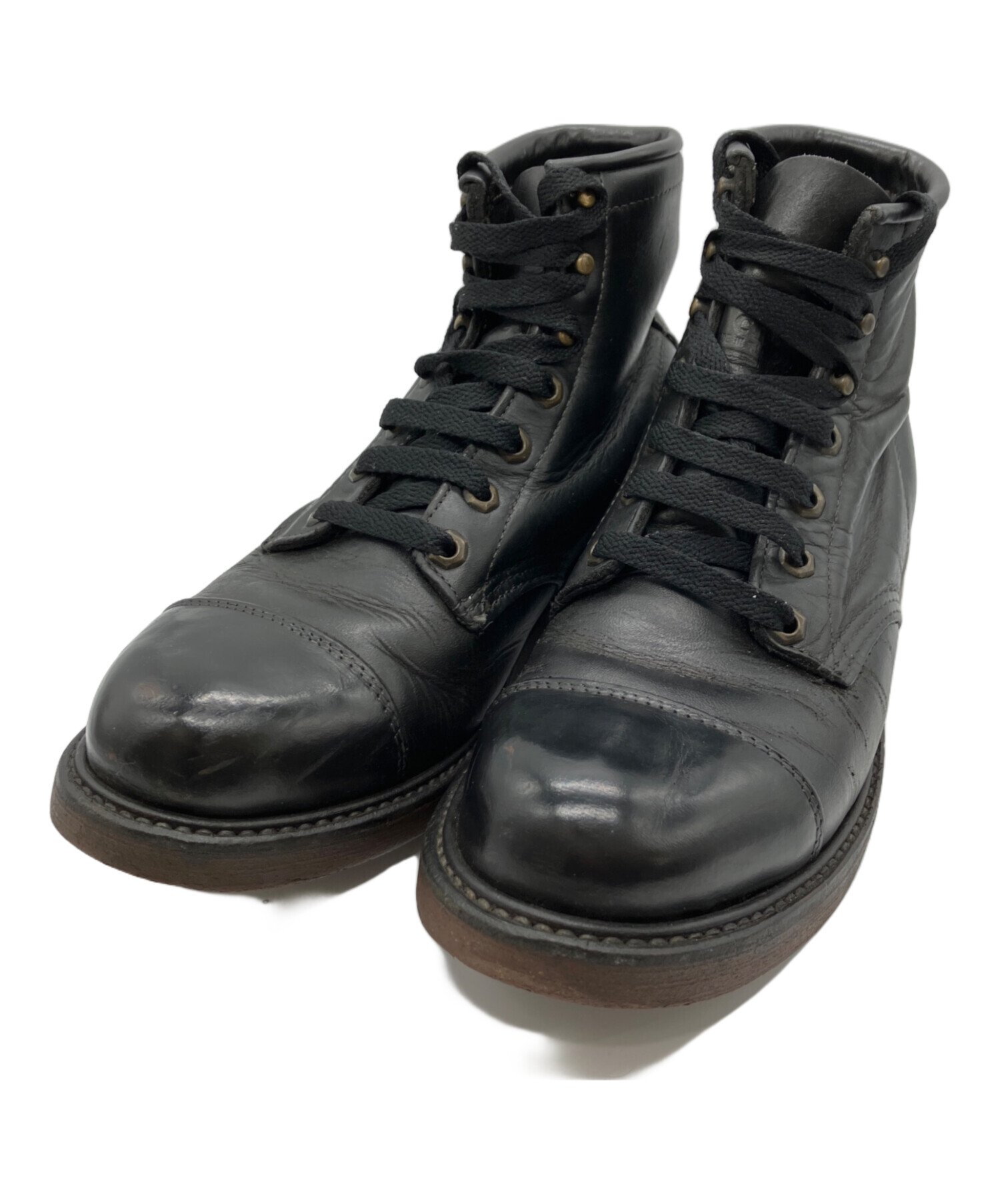 中古・古着通販】CHIPPEWA (チペワ) レースアップブーツ ブラック