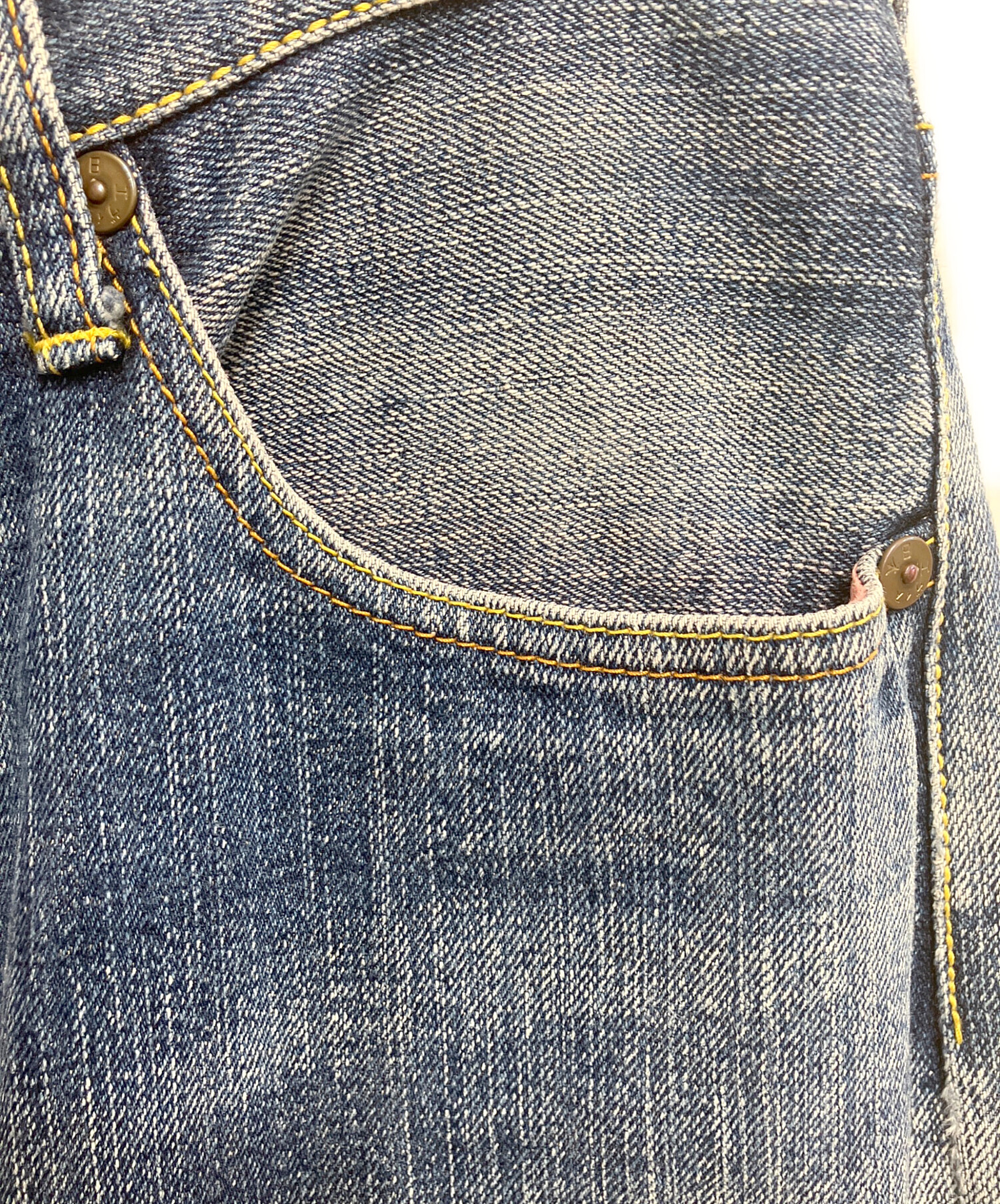 中古・古着通販】EVISU (エヴィス) カモメポケットデニムパンツ ブルー