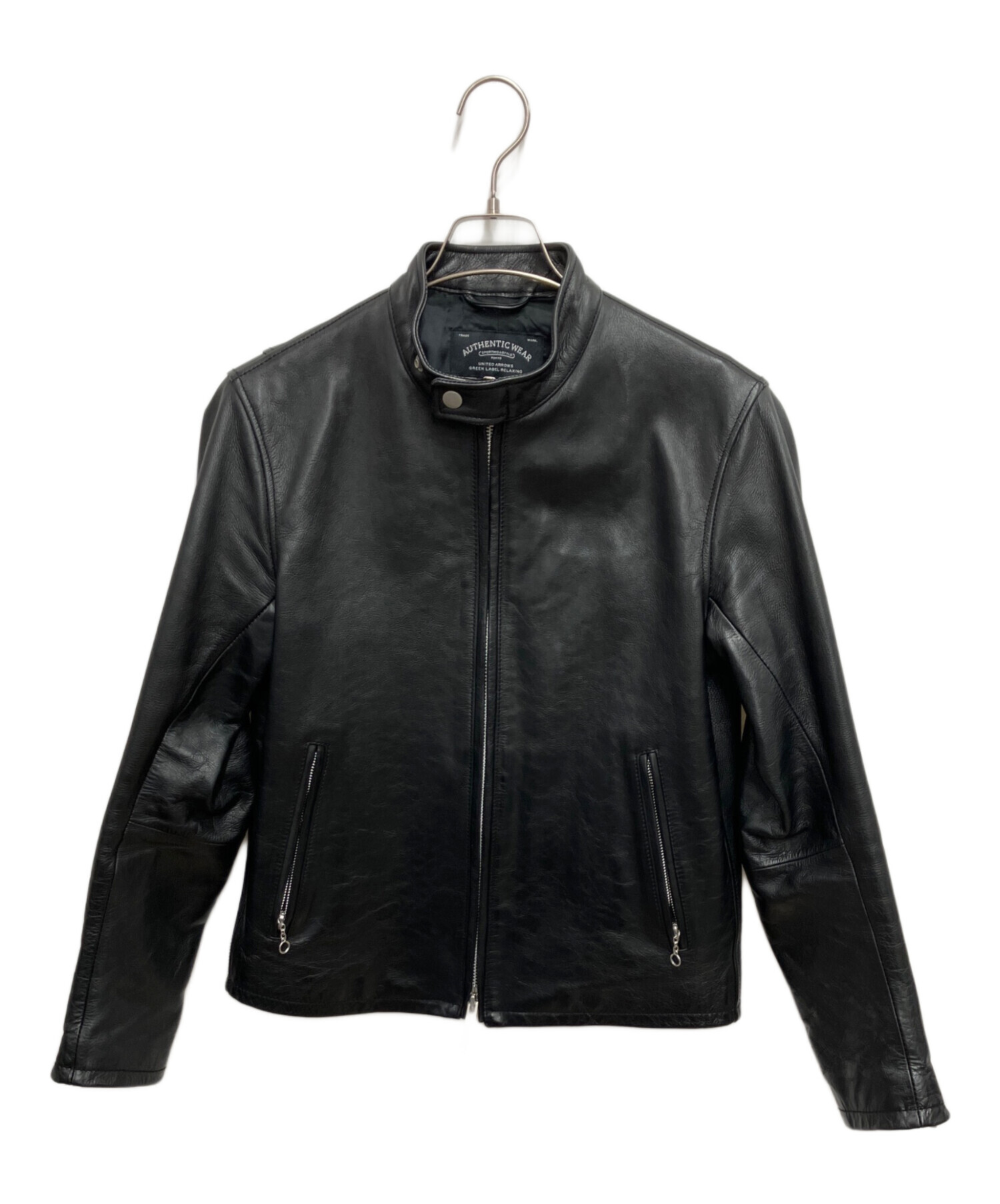 GREEN LABEL RELAXING ライダース シングル レザージャケット 中古・古着通販】green label relaxing (グリーンレーベルリラクシング