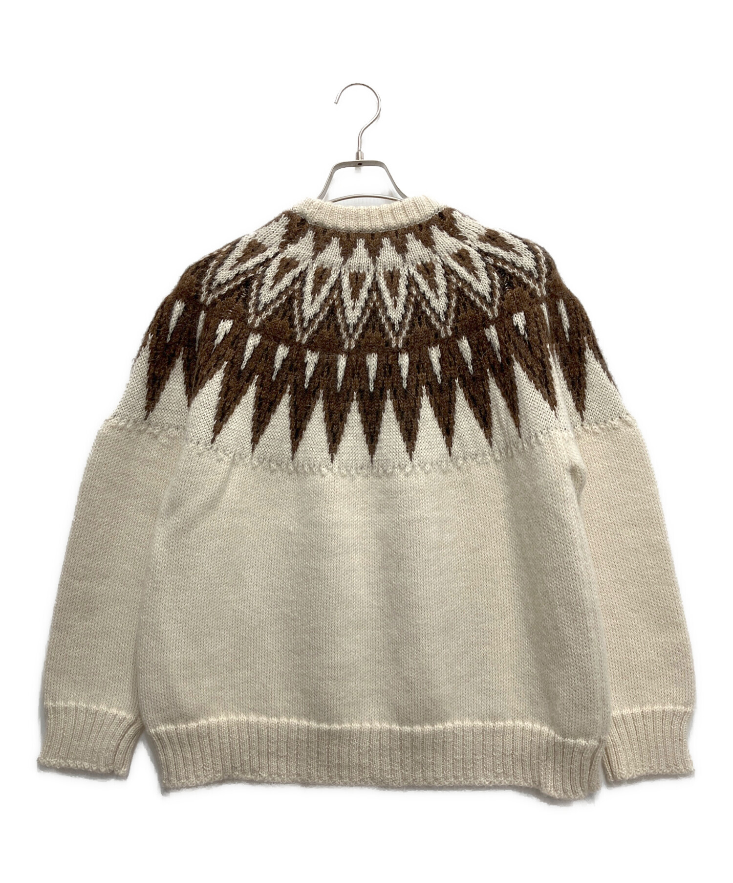 markaware マーカウェア アルパカニット ノルディックセーター 中古・古着通販】MARKAWARE (マーカウェア) NORDIC SWEATER NATURAL