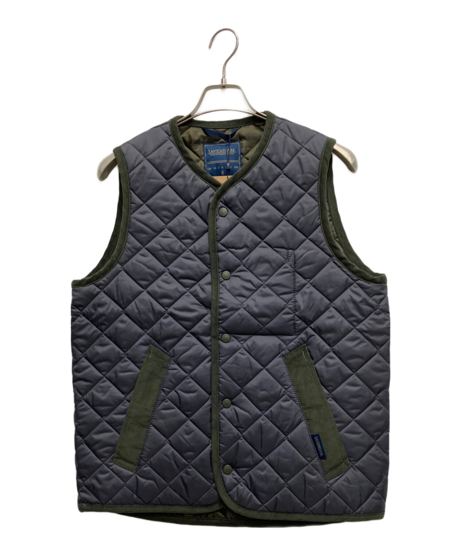 LAVENHAM ネイビー キルティング ベスト LAVENHAM（ラベンハム） 【別注モデル】 ダブリン キルティング ウール