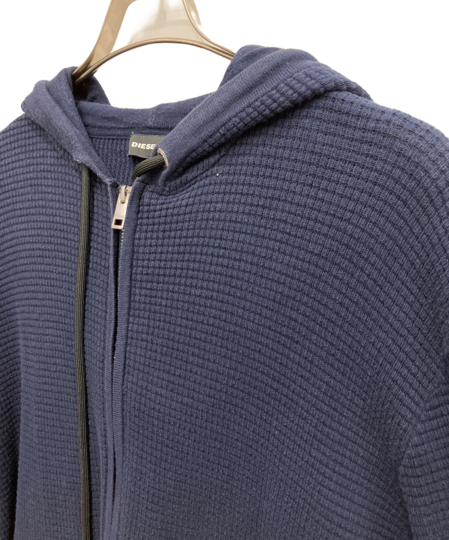 中古・古着通販】DIESEL (ディーゼル) ワッフルジップパーカー