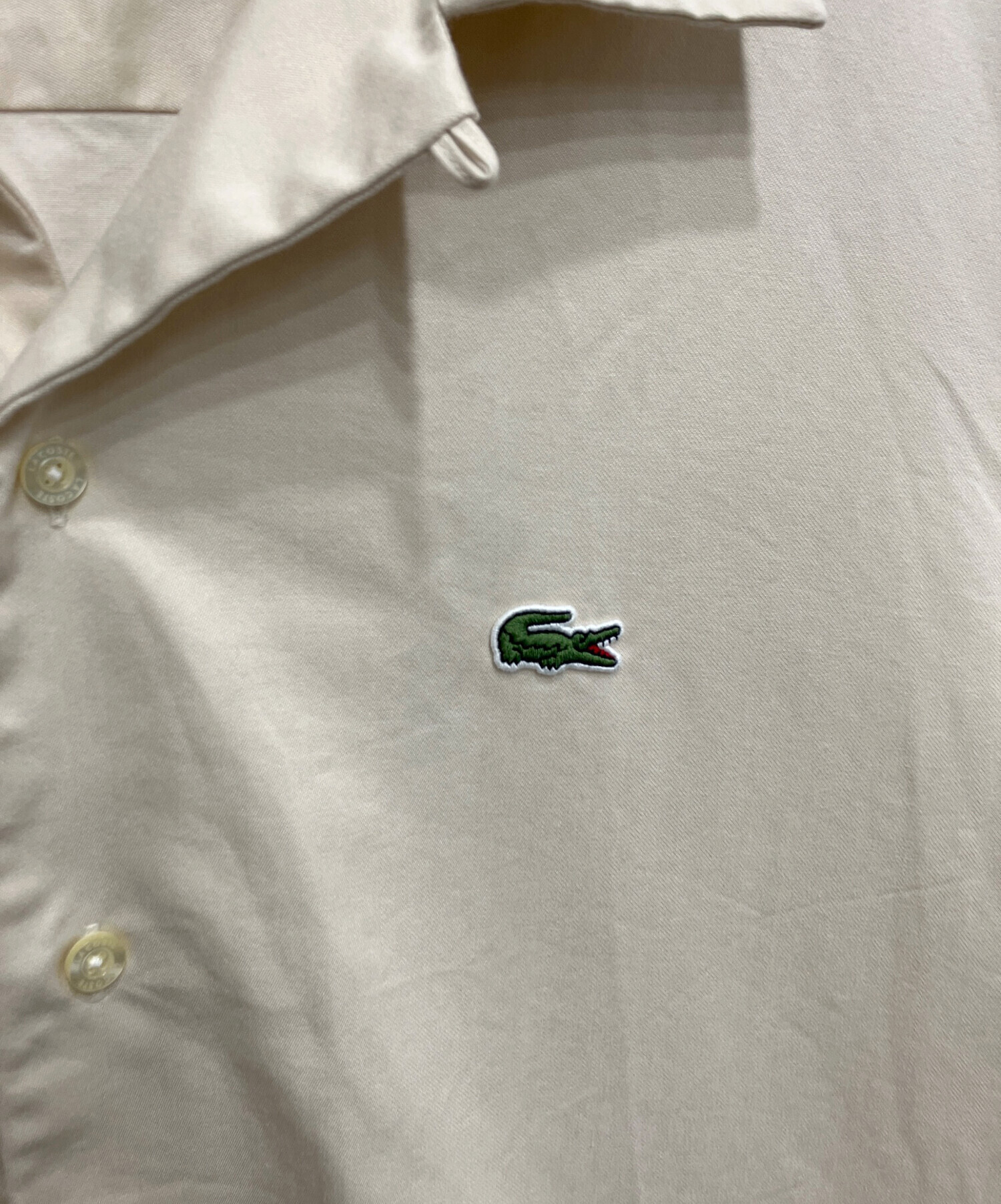 中古・古着通販】LACOSTE (ラコステ) ワニ刺繍オープンカラーシャツ