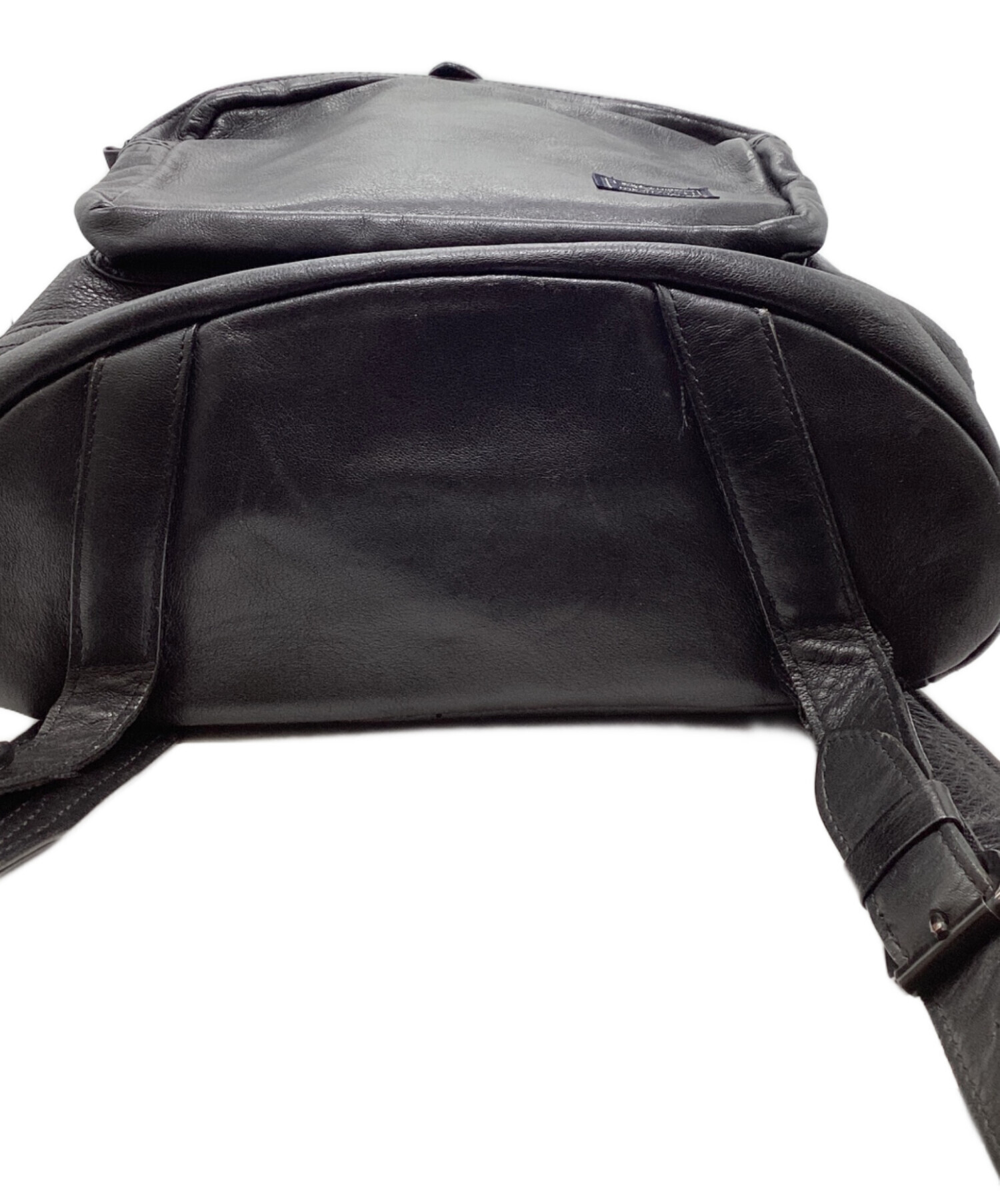 中古・古着通販】PORTER (ポーター) CORTINAレザーリュック ブラック 