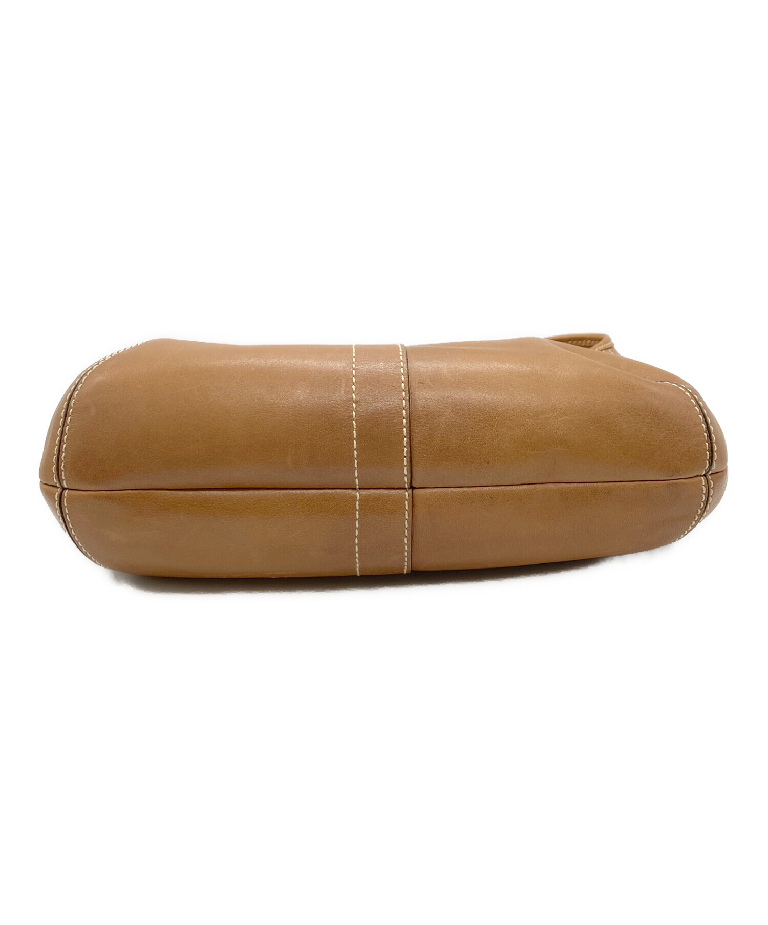 中古・古着通販】COACH (コーチ) ハンドバッグ ベージュ｜ブランド