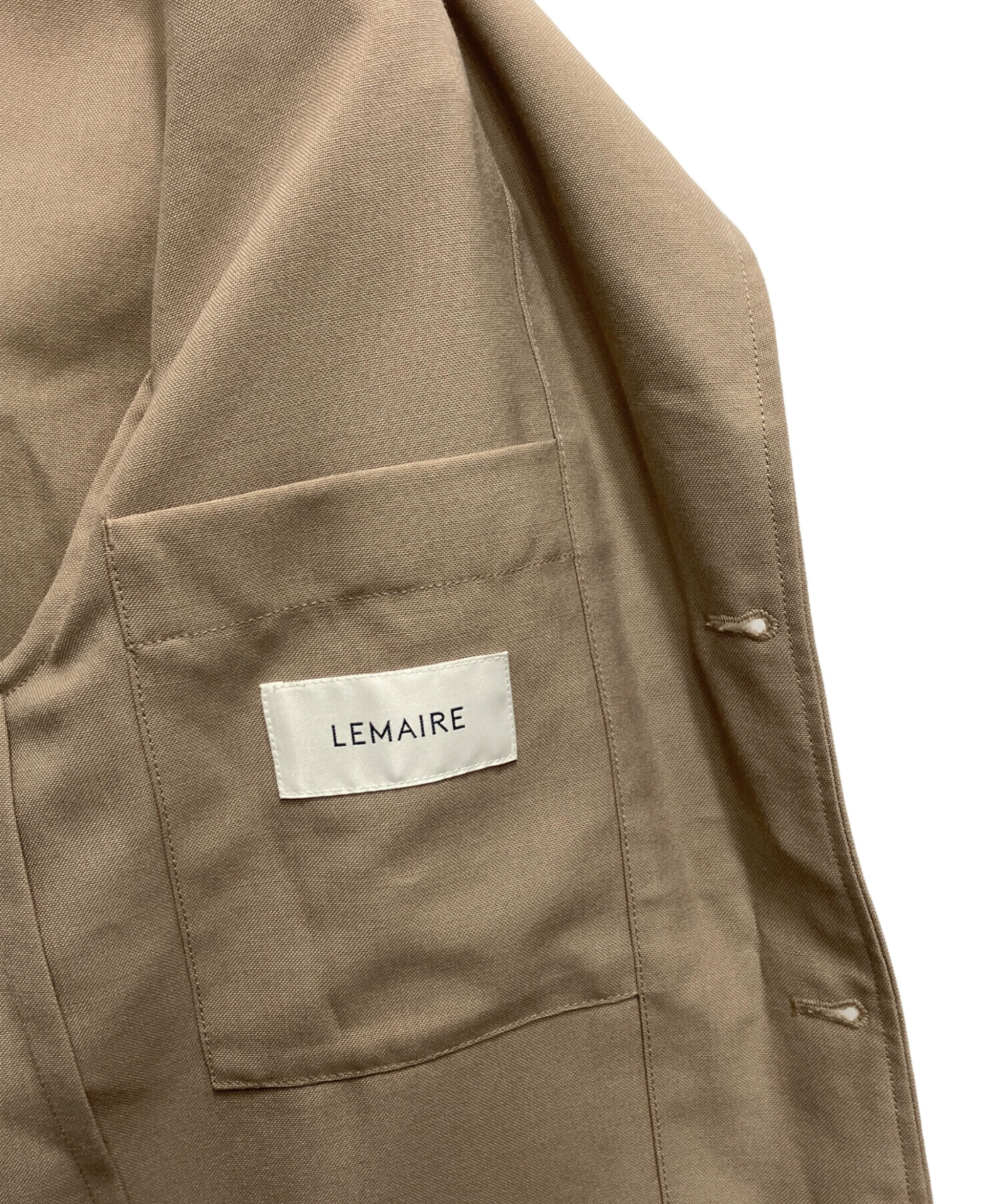 中古・古着通販】LEMAIRE (ルメール) ウールポリ3ボタンジャケット