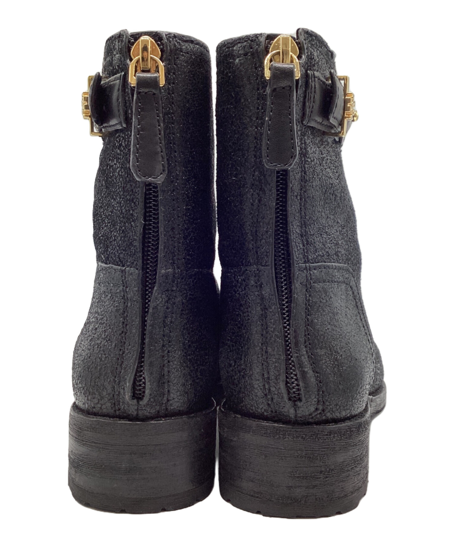 中古・古着通販】TORY BURCH (トリーバーチ) レザーブーツ ブラック