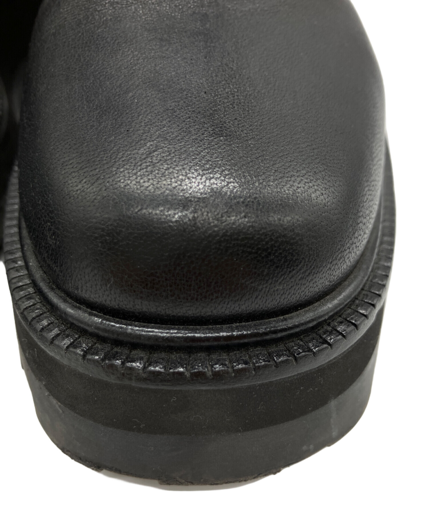 中古・古着通販】JIMMY CHOO (ジミーチュウ) BAYU FLATブーツ ブラック