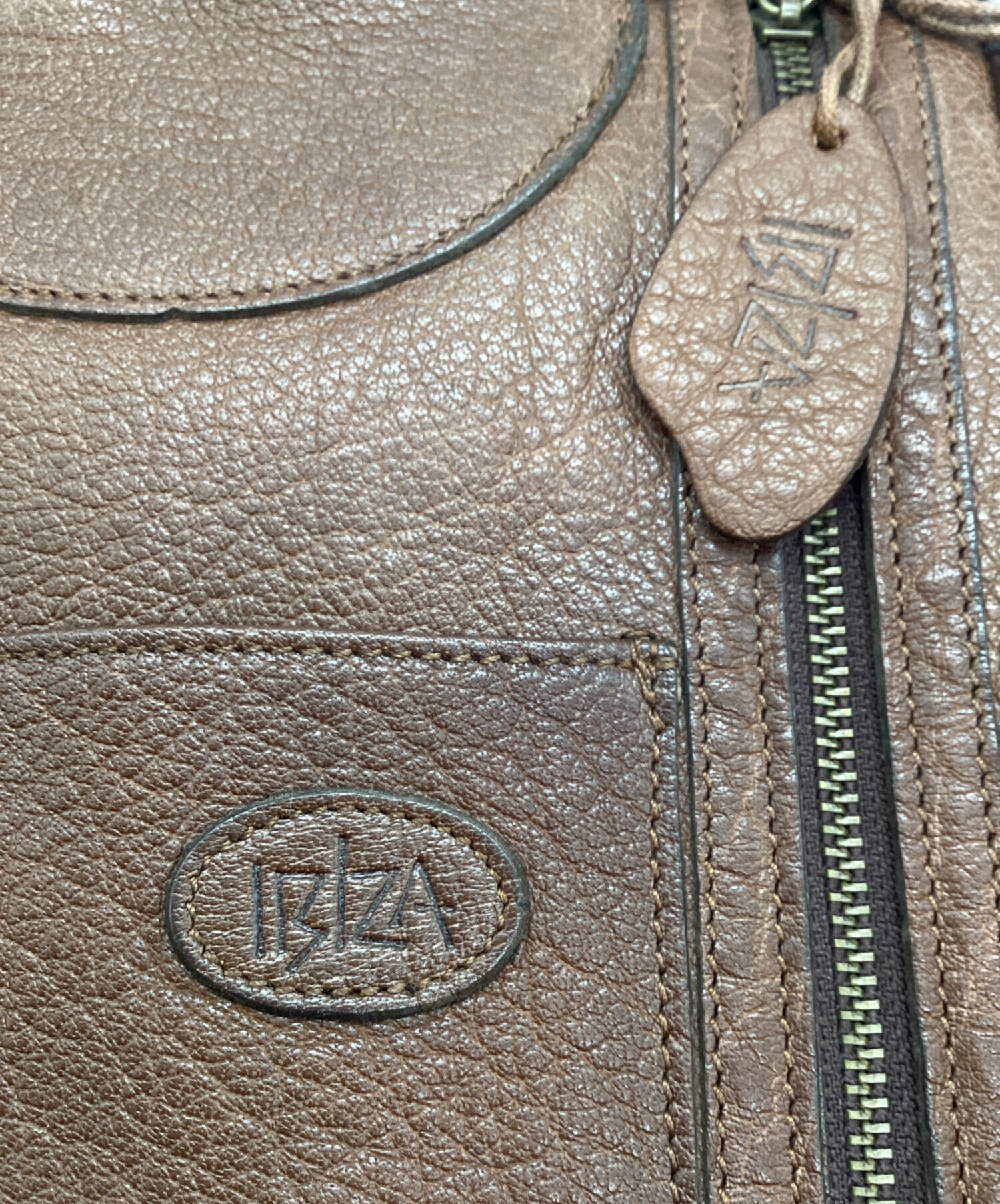 中古・古着通販】IBIZA (イビザ) パイソンレザーリュック ブラウン