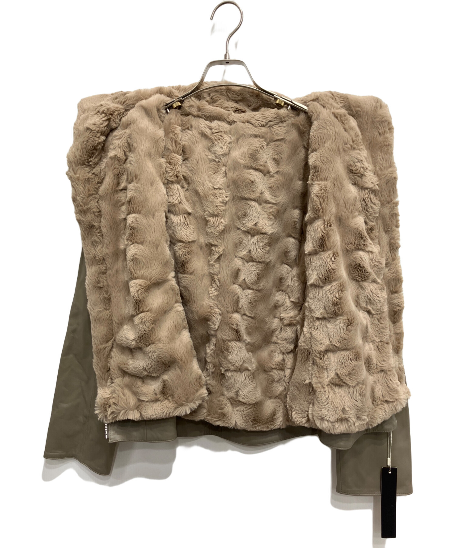 中古・古着通販】letmeglow (レットミーグロウ) ラムレザーエコファー