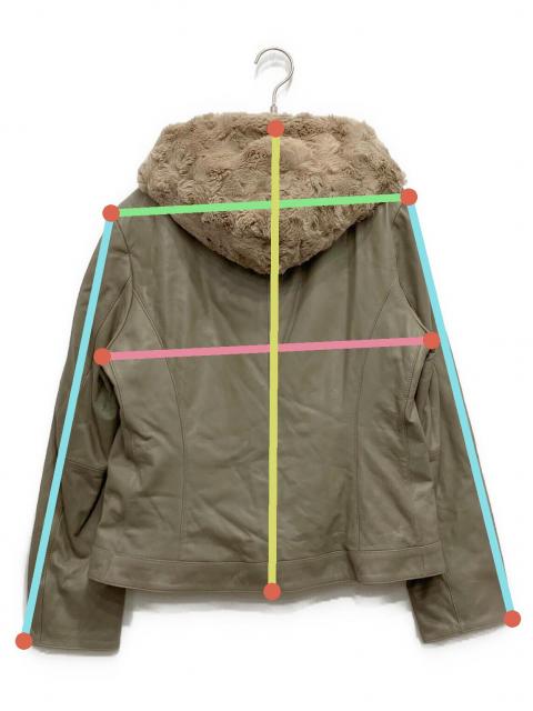 中古・古着通販】letmeglow (レットミーグロウ) ラムレザーエコファー