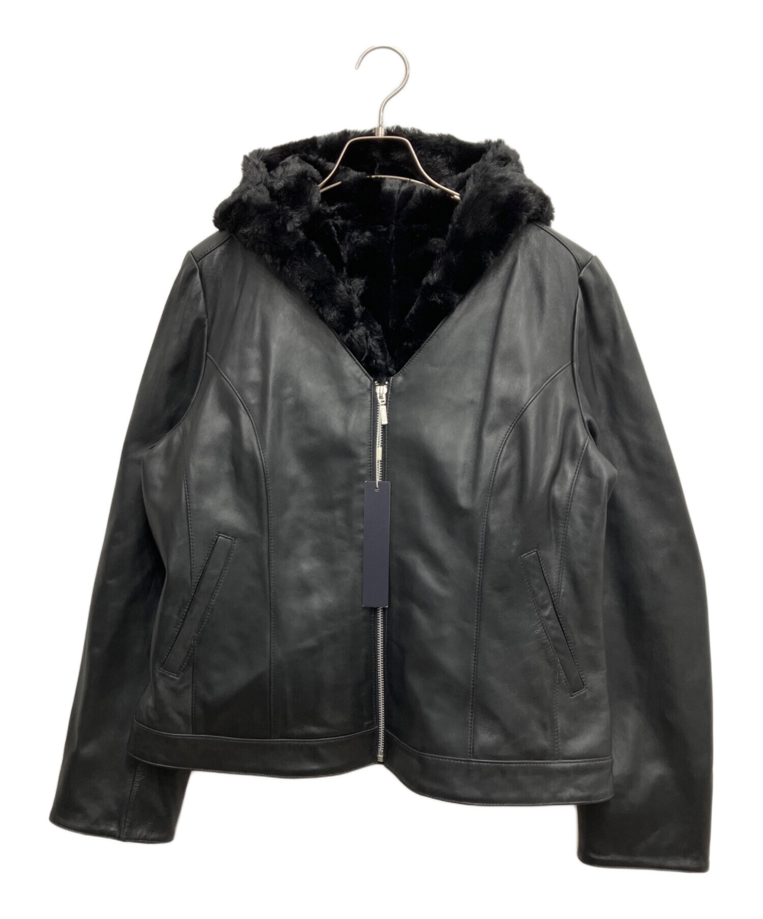 中古・古着通販】letmeglow (レットミーグロウ) ラムレザーエコファー