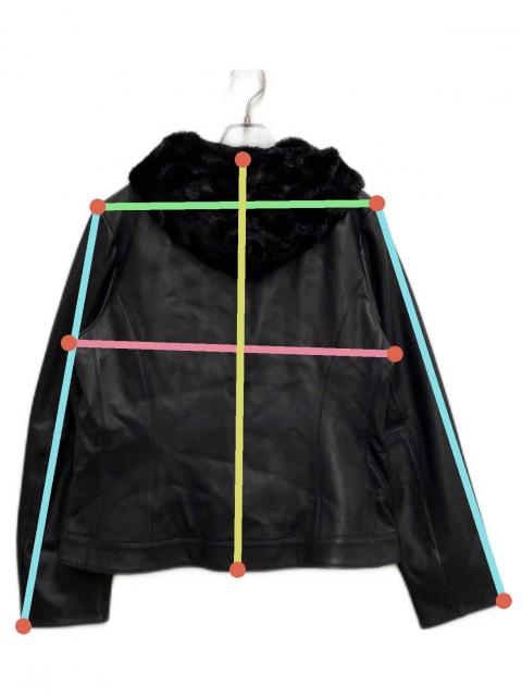 Let Me Glow レットミーグロウ ラムレザー3WAYジャケット 中古・古着通販】letmeglow (レットミーグロウ) ラムレザーエコファー