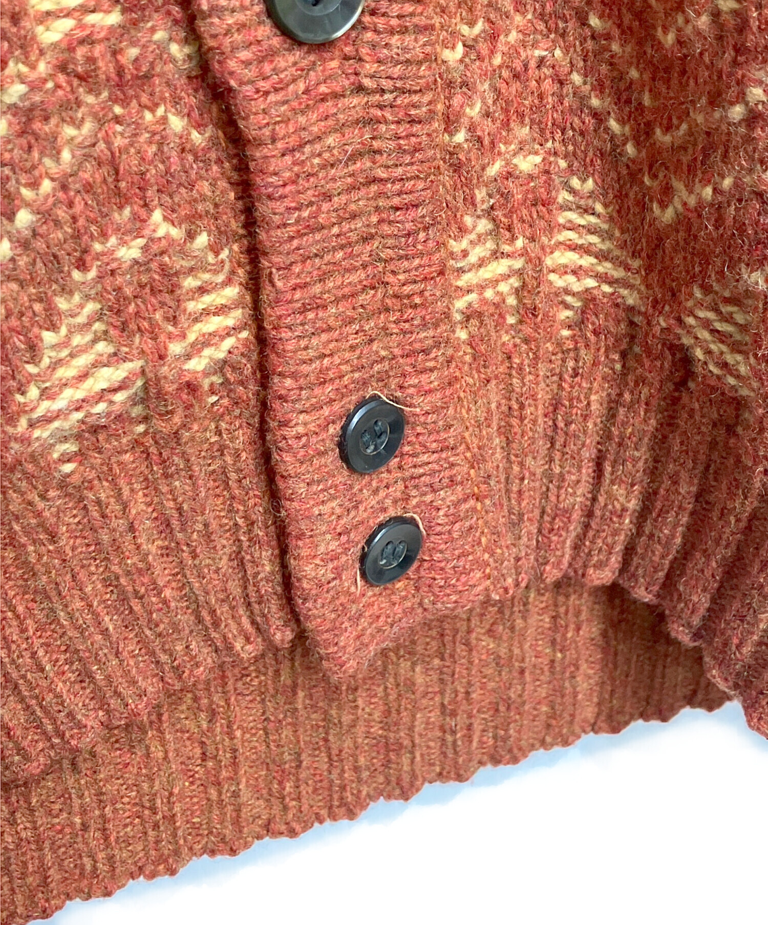 中古・古着通販】JANTZEN (ジャンセン) ニットカーディガン オレンジ