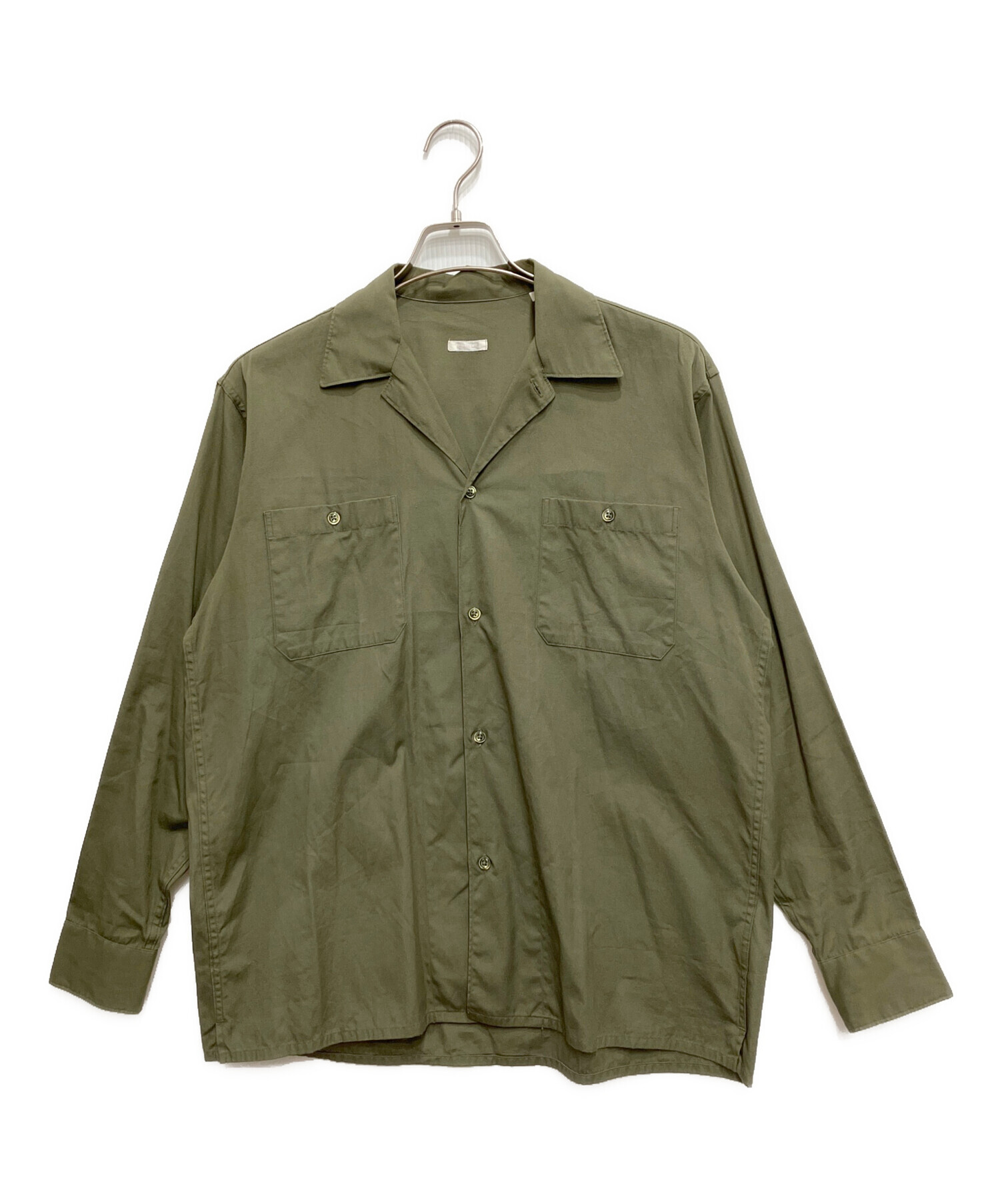 中古・古着通販】COMOLI (コモリ) OD オープンカラーシャツ グリーン
