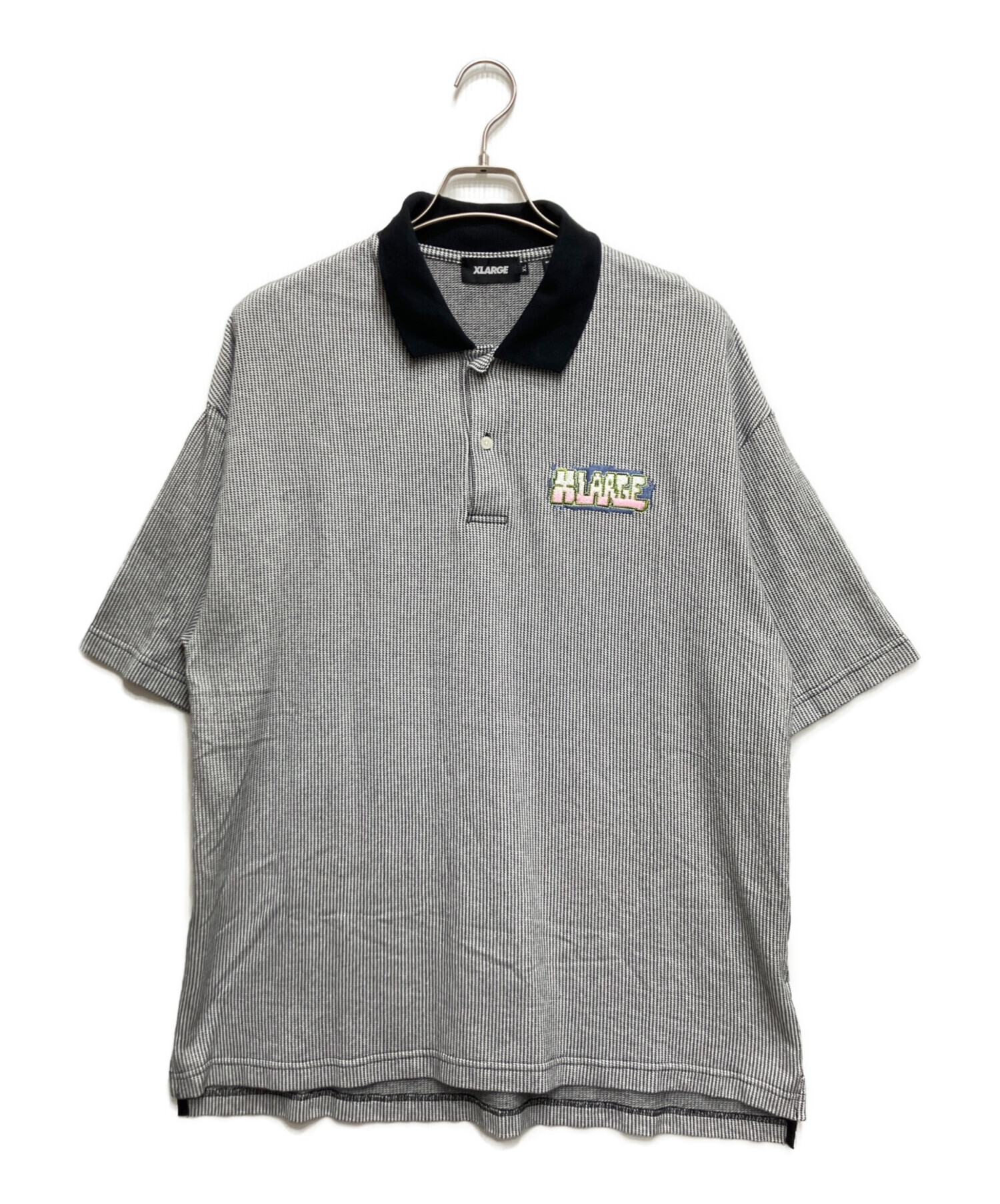 中古・古着通販】X-LARGE (エクストララージ) ポロシャツ ブラック