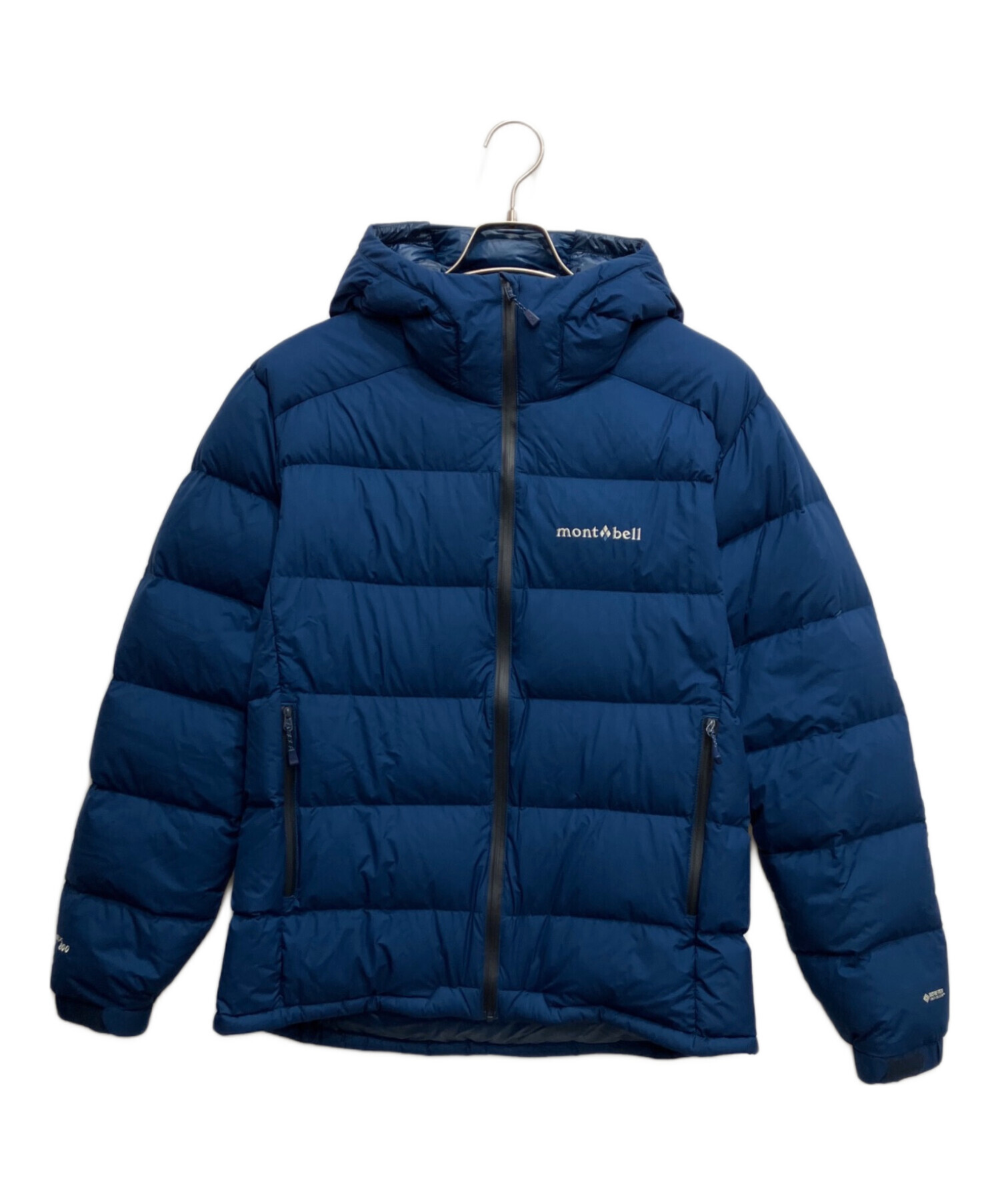 【美品】モンベル　GORE-TEX パーマフロスト ライトダウンパーカL紺 モンベル「パーマフロスト ライトダウン」なら冬の北海道も余裕でした