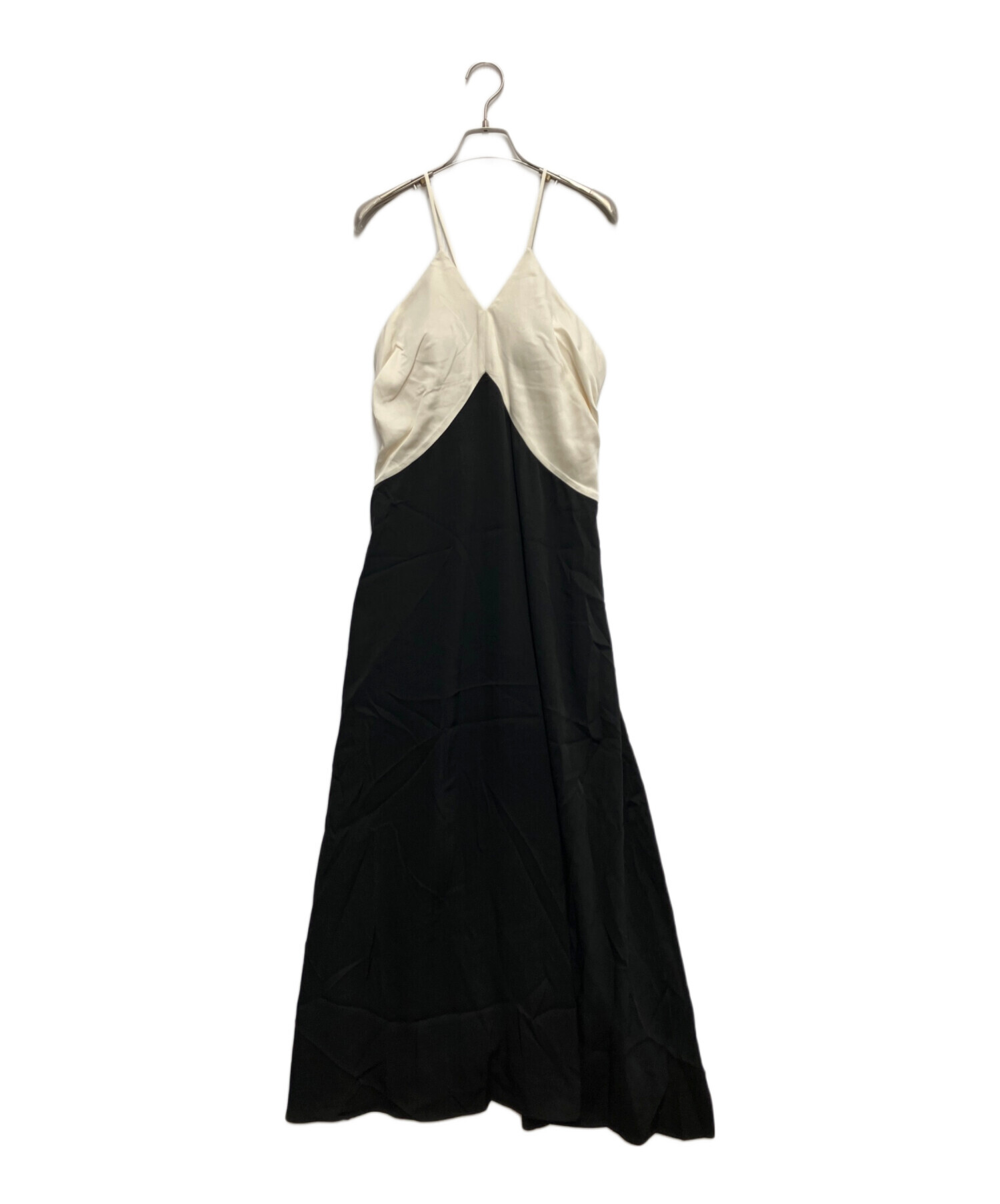 中古・古着通販】Estella.K (エステラケー) Vネックバイカラードレス