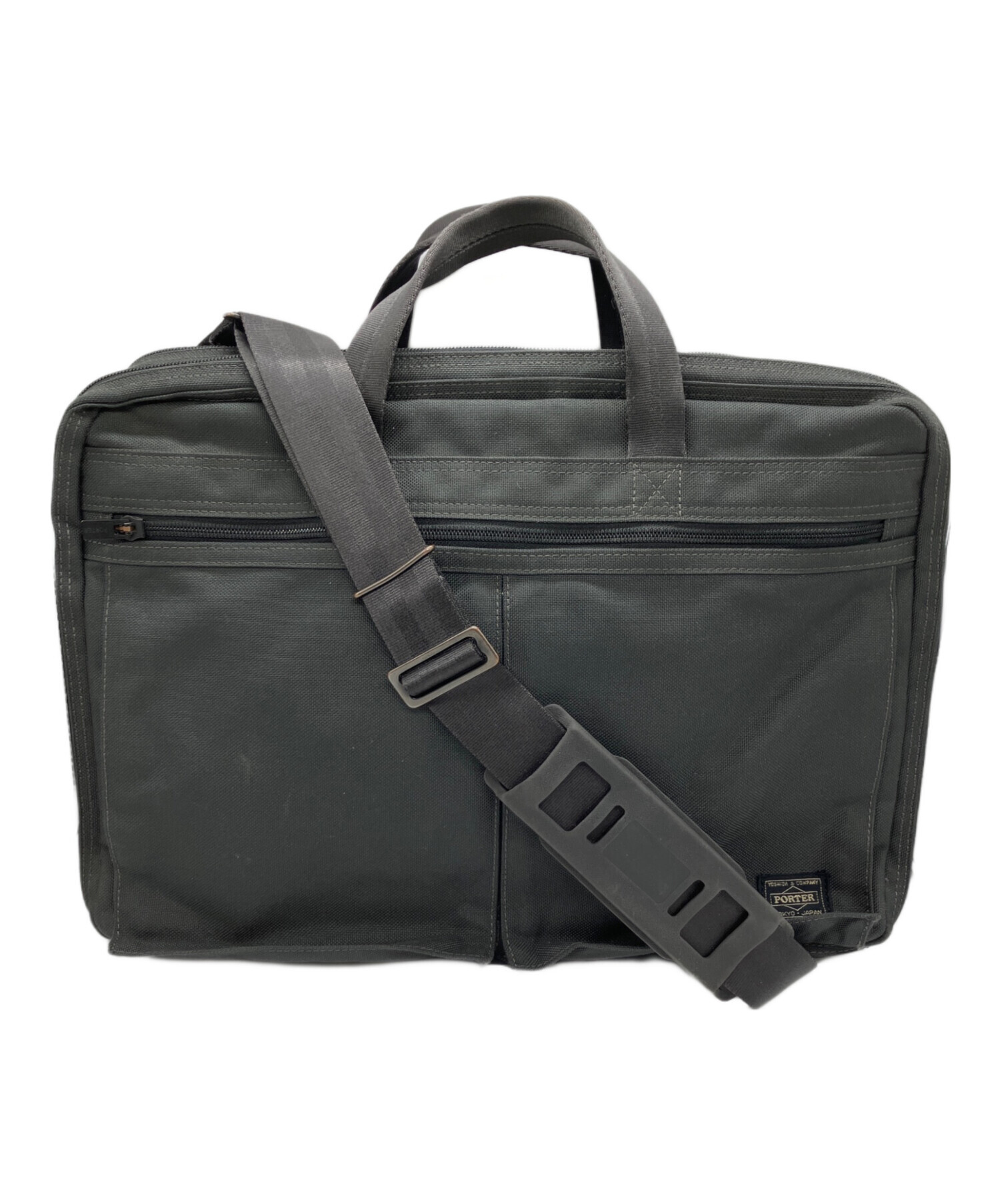 未使用品 ポーター2WAY ブリーフケース 中古・古着通販】PORTER (ポーター) 2WAYブリーフケース グレー