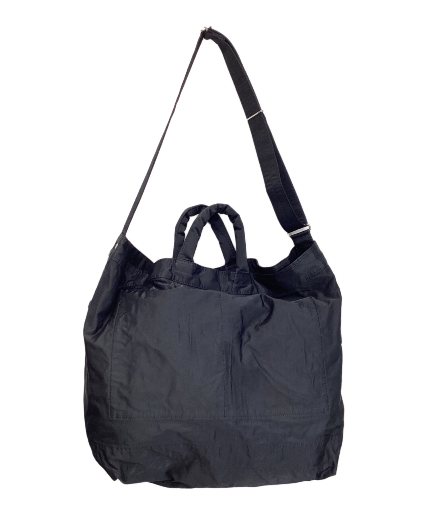 PORTER / MILE 2WAY TOTE BAG Lサイズ　ブラック 中古・古着通販】PORTER (ポーター) MILE 2WAY TOTE BAG(L) ブラック