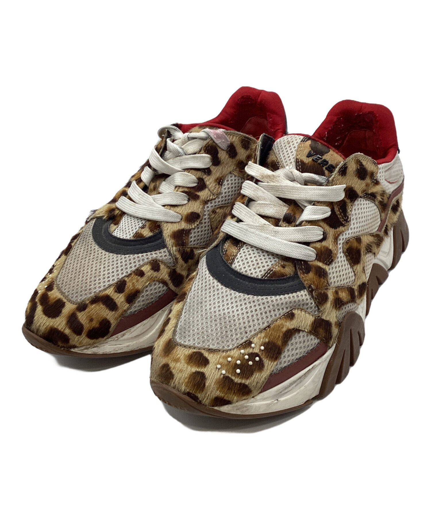 中古・古着通販】VERSACE (ヴェルサーチェ) レオパードスニーカー 