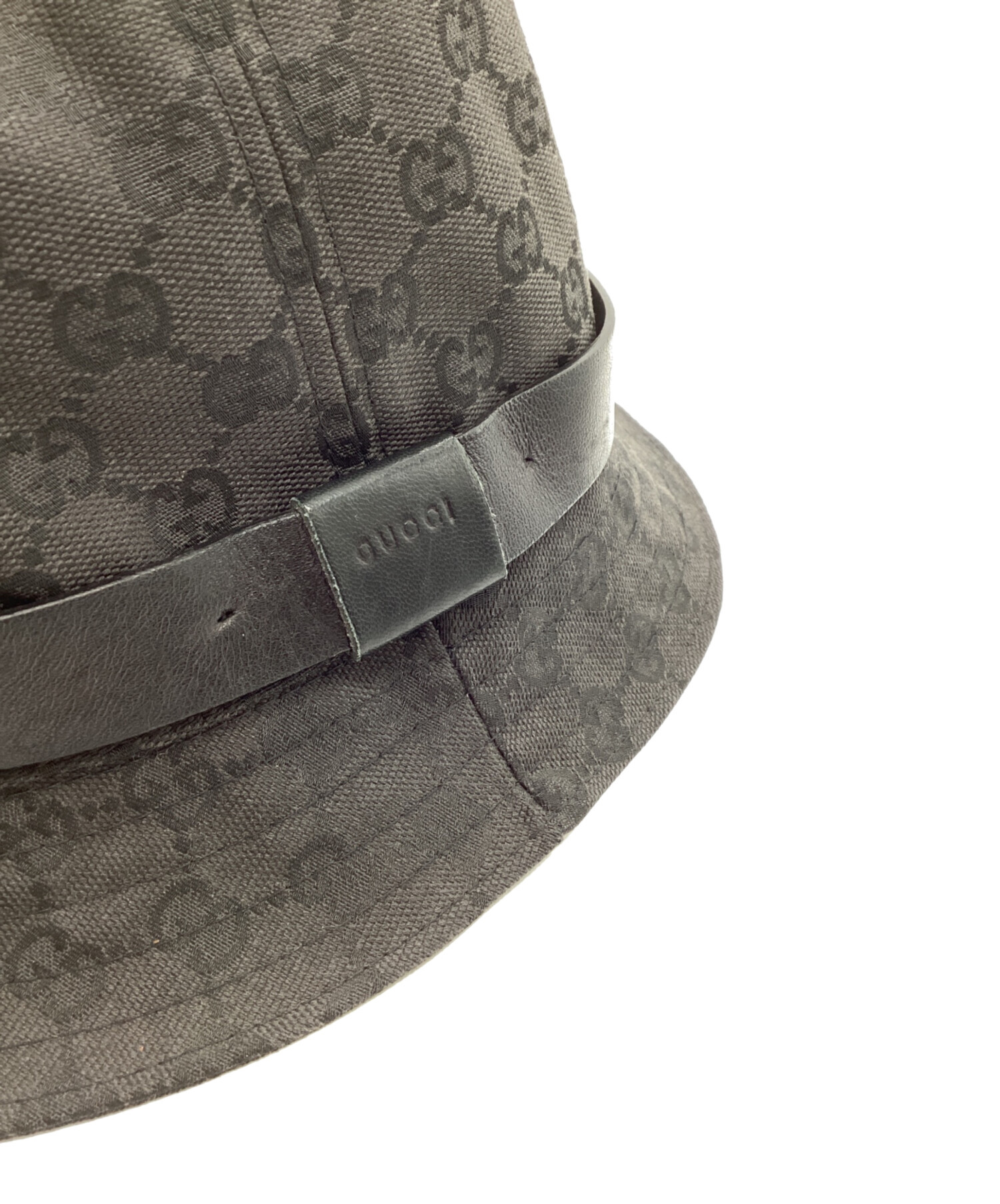 中古・古着通販】GUCCI (グッチ) バケットハット ブラック サイズ:L