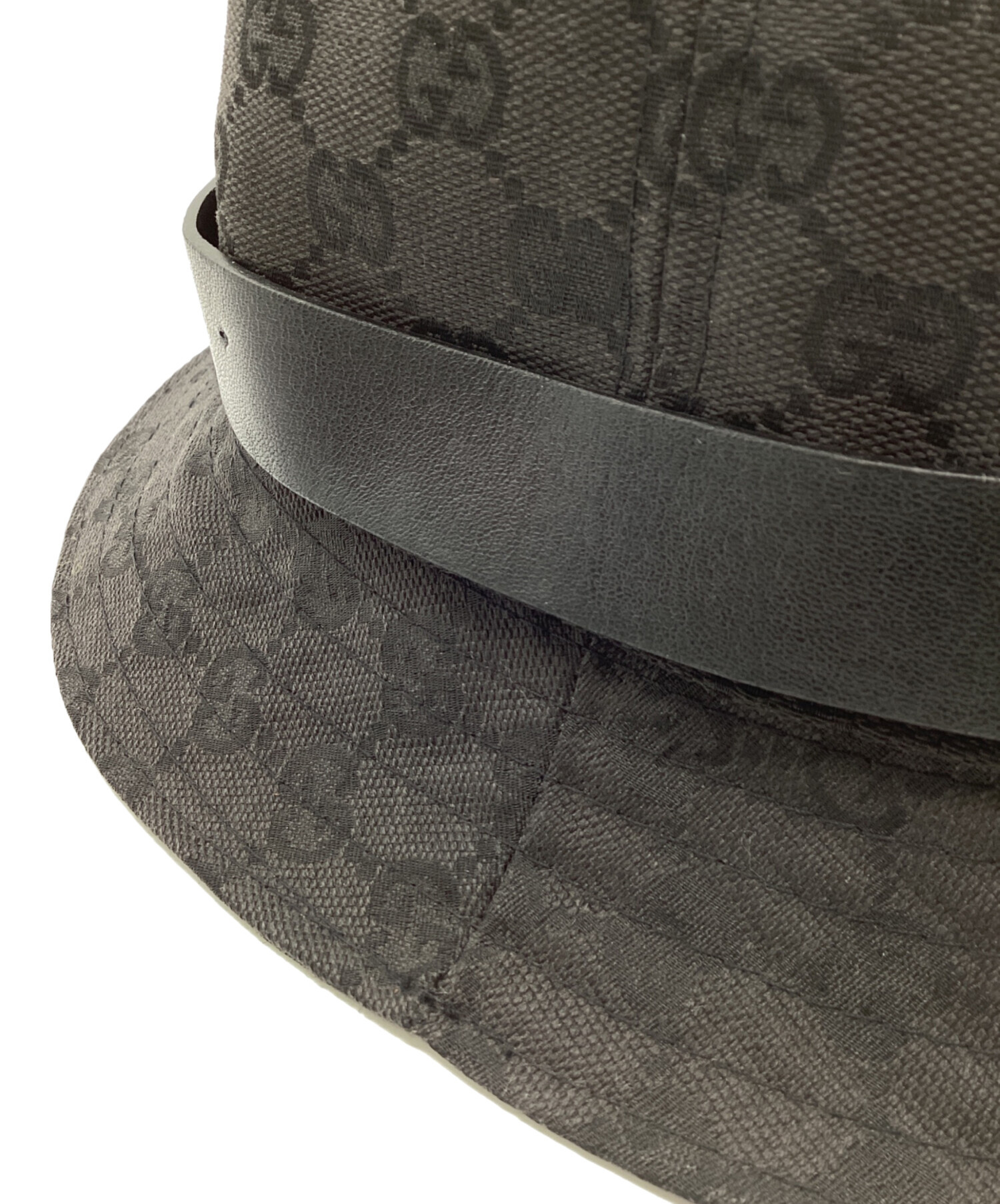 中古・古着通販】GUCCI (グッチ) バケットハット ブラック サイズ:L 中古・古着通販】GUCCI (グッチ) バケットハット ブラック サイズ:L