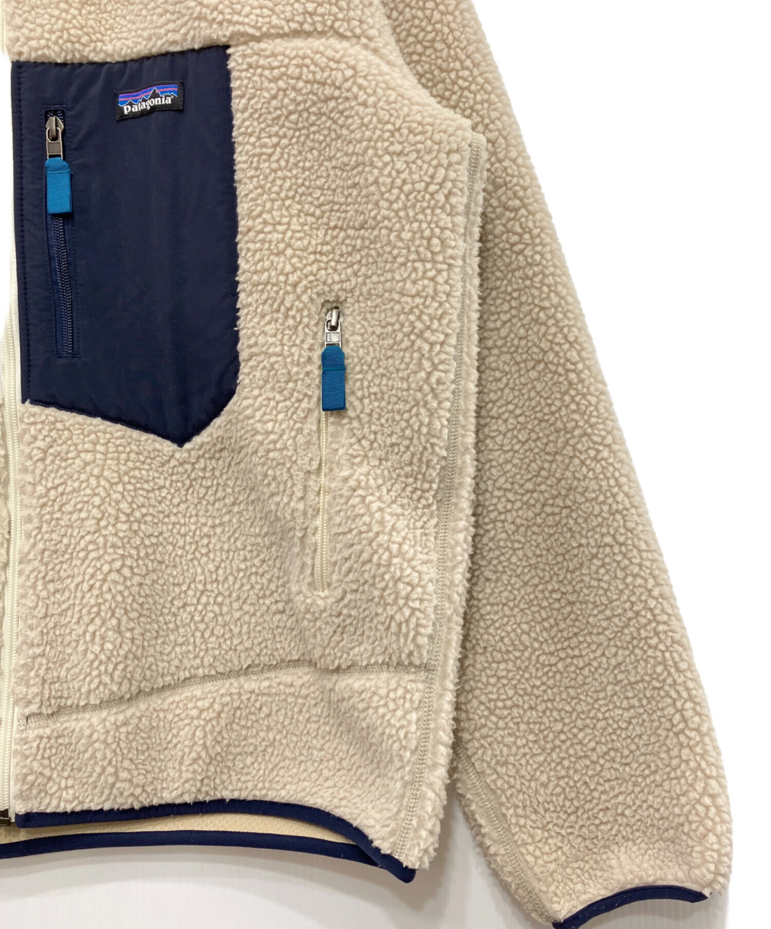 patagonia レトロX Sサイズ　ベージュ/青 patagonia レトロX Sサイズ ベージュ/青 メンズ