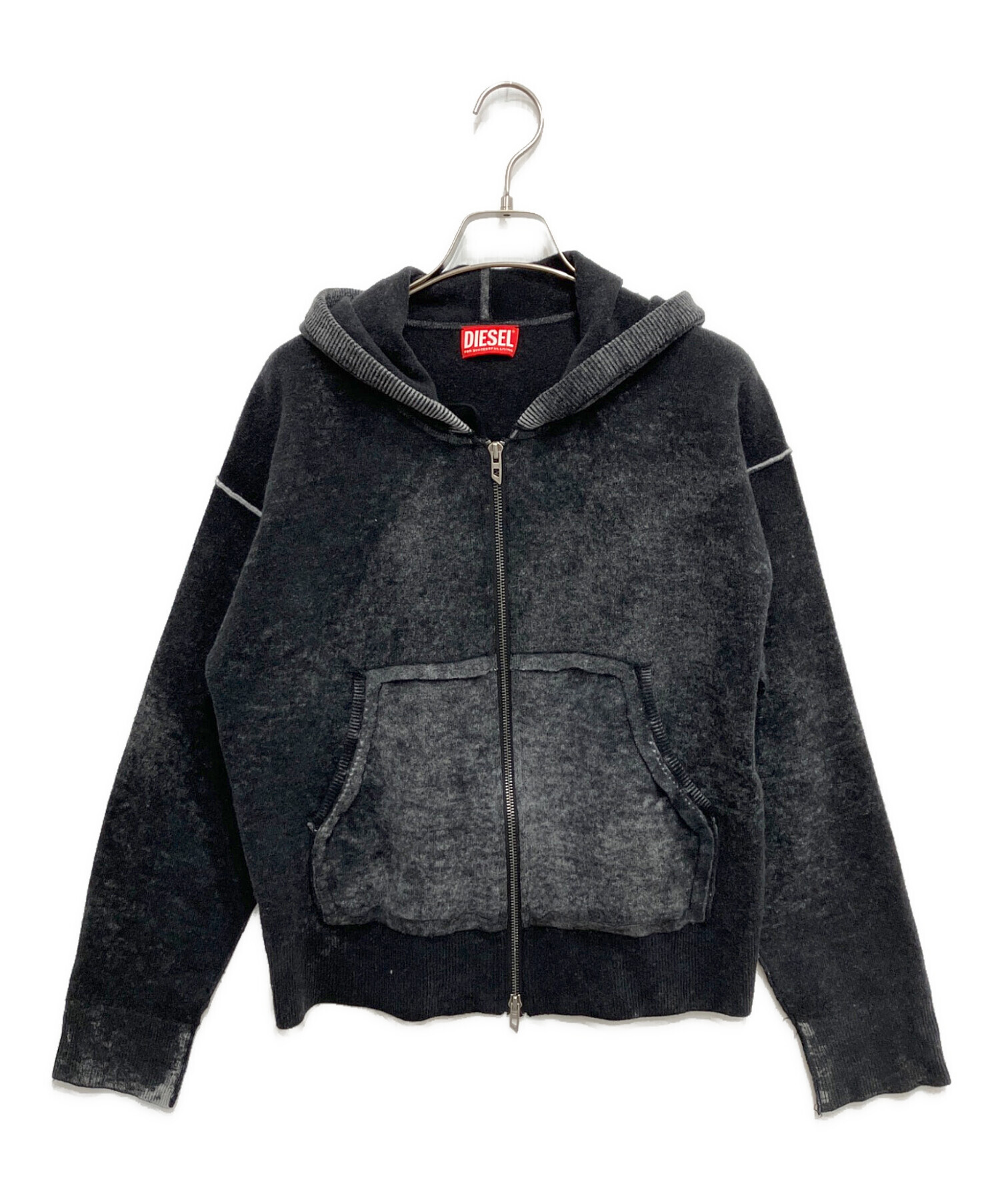 中古・古着通販】DIESEL (ディーゼル) m-hermineウールWジップパーカー