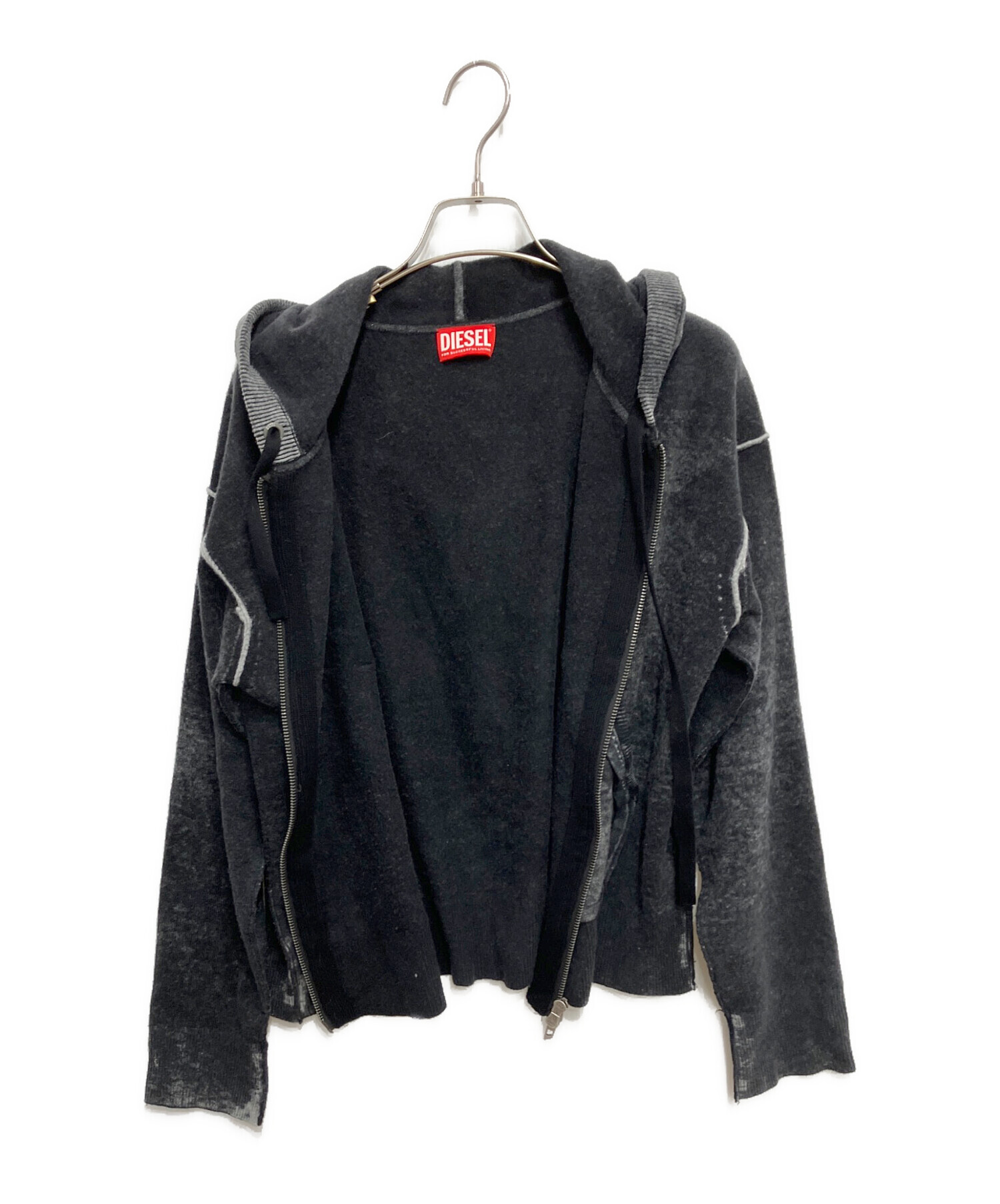 中古・古着通販】DIESEL (ディーゼル) m-hermineウールWジップパーカー