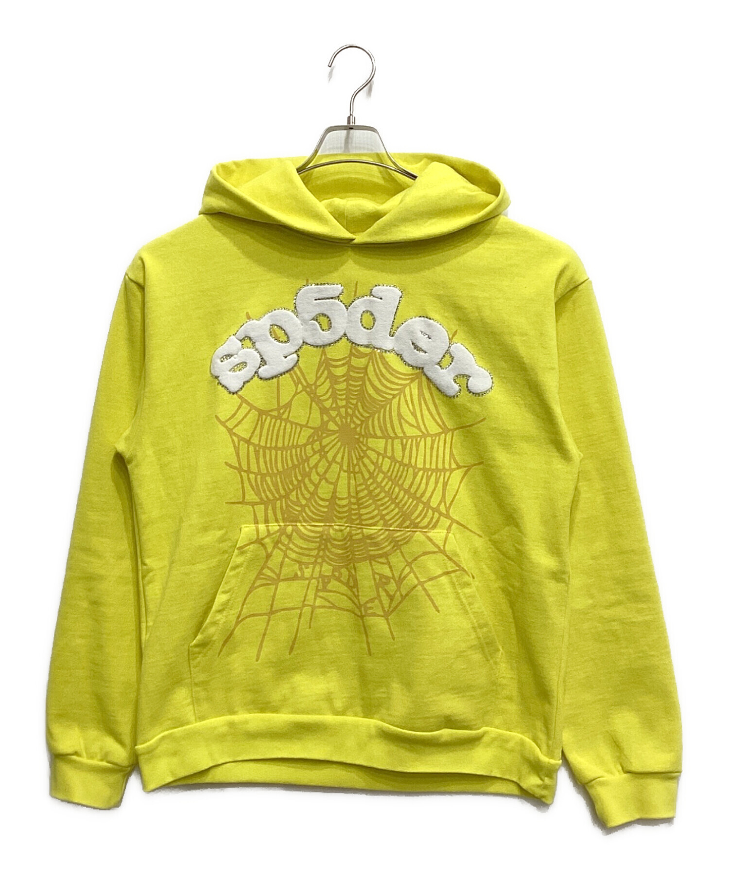 中古・古着通販】SP5DER (スパイダー) プルオーバーパーカー イエロー