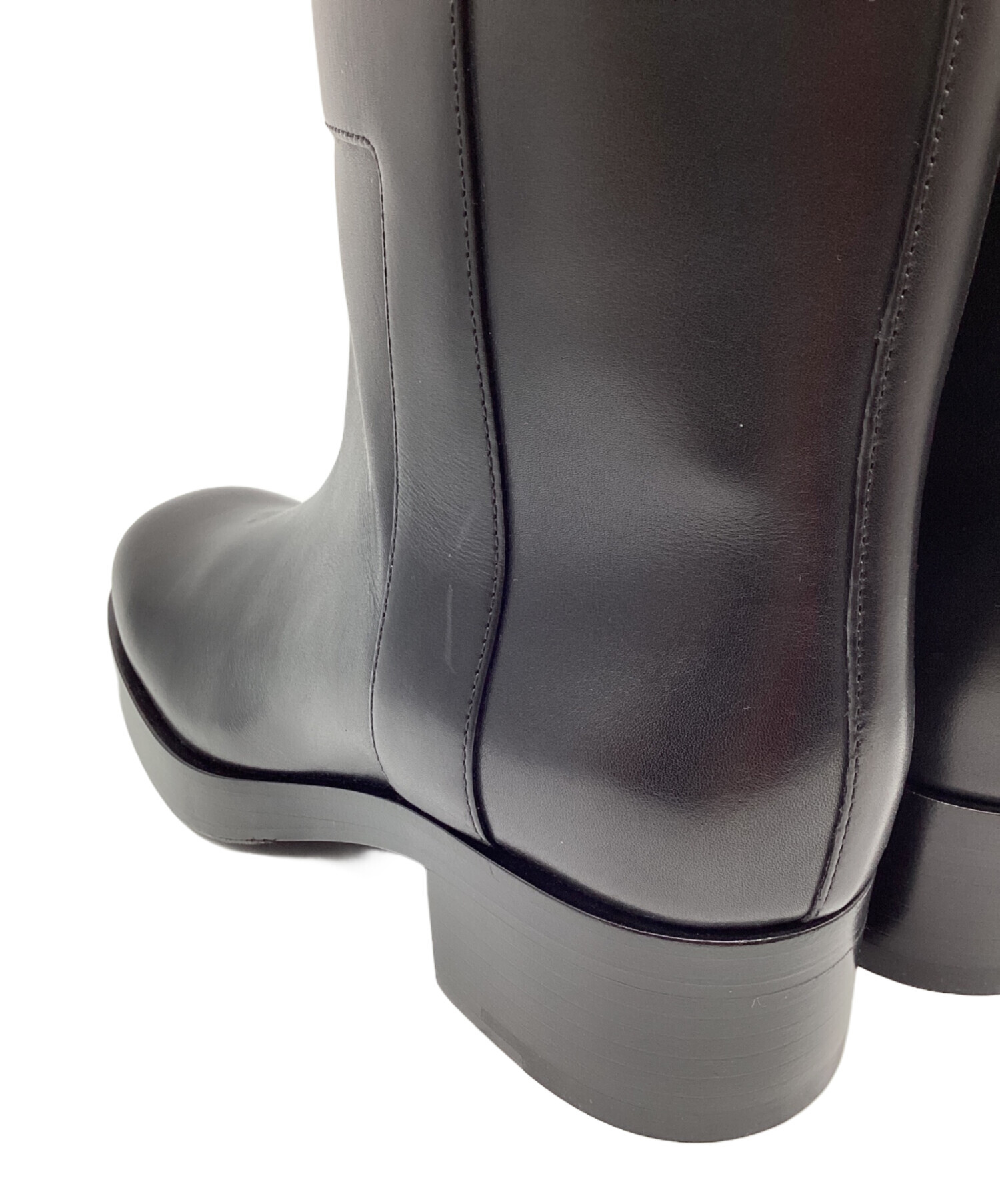 中古・古着通販】HERMES (エルメス) ブーツ《ホース》 ブラック サイズ