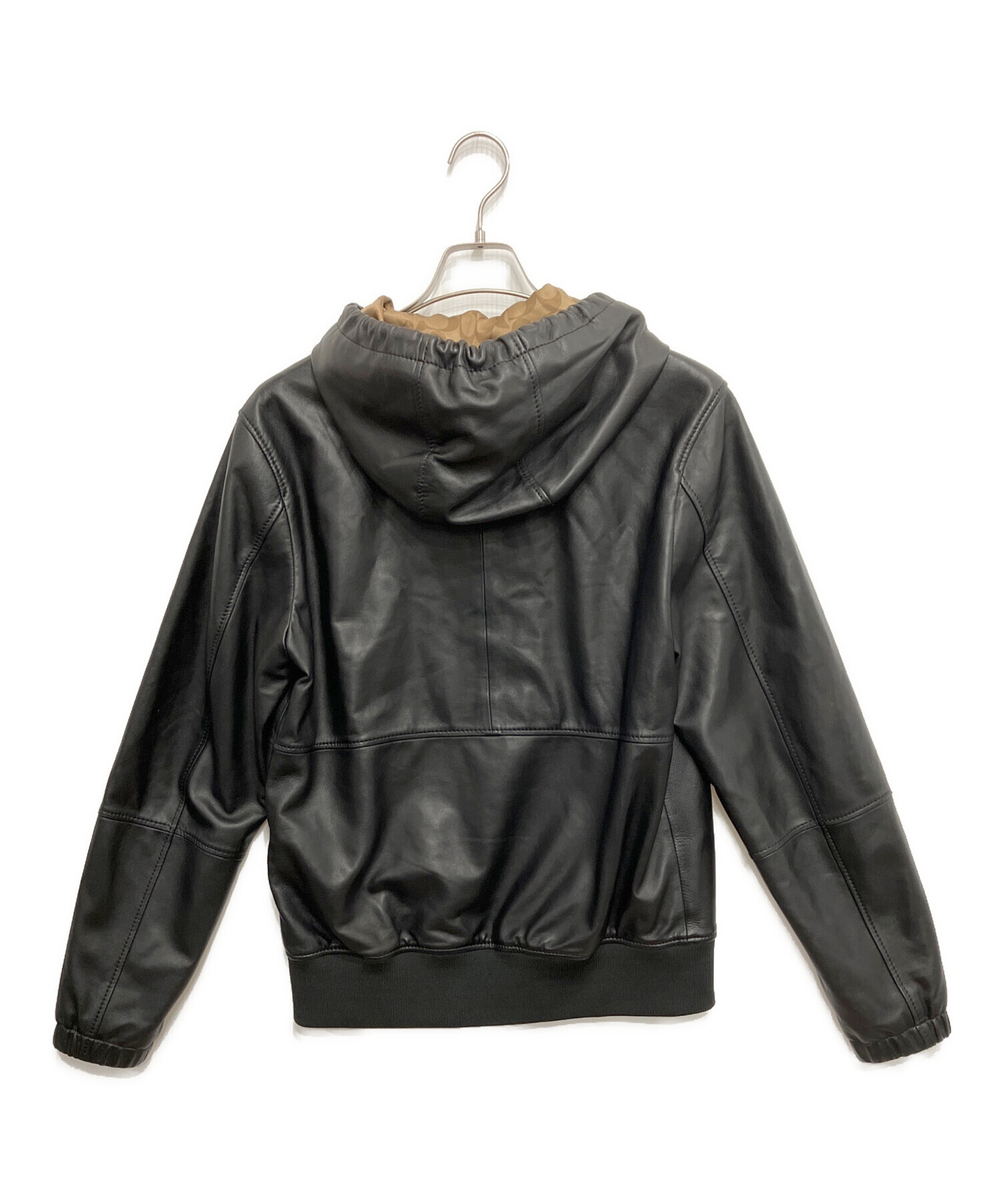 中古・古着通販】COACH (コーチ) レザー トレーナージャケット