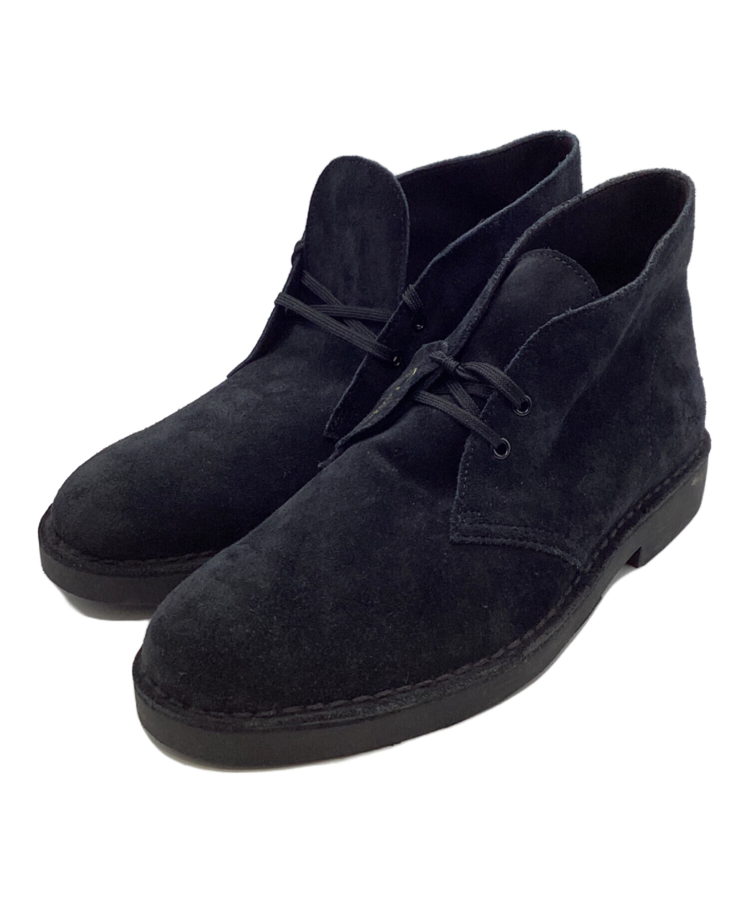 中古・古着通販】CLARKS (クラークス) デザートブーツ ブラック サイズ 