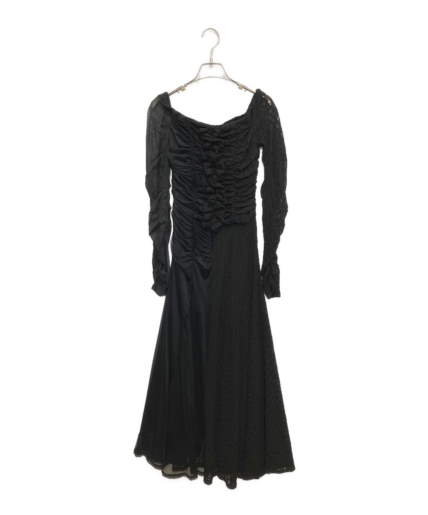 ERADIE ワンピース 中古・古着通販】ERADIE (エラディエ) Lace＆Churu switching dress