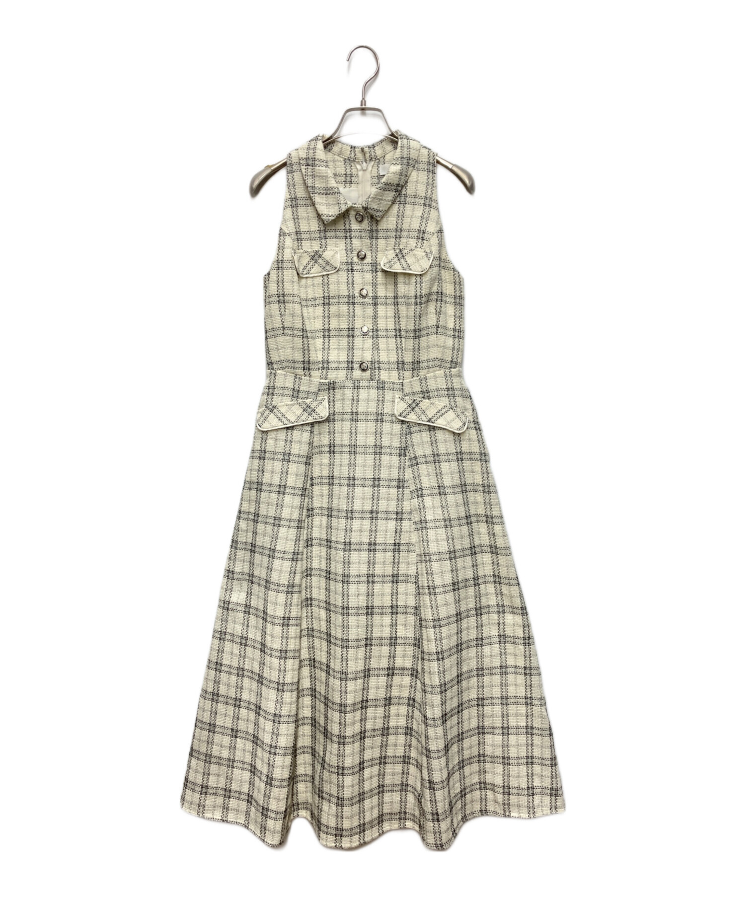ワンピース Herlipto Faubourg Tweed Dress M 中古・古着通販】HER LIP TO (ハーリップトゥ) Faubourg Tweed Dress