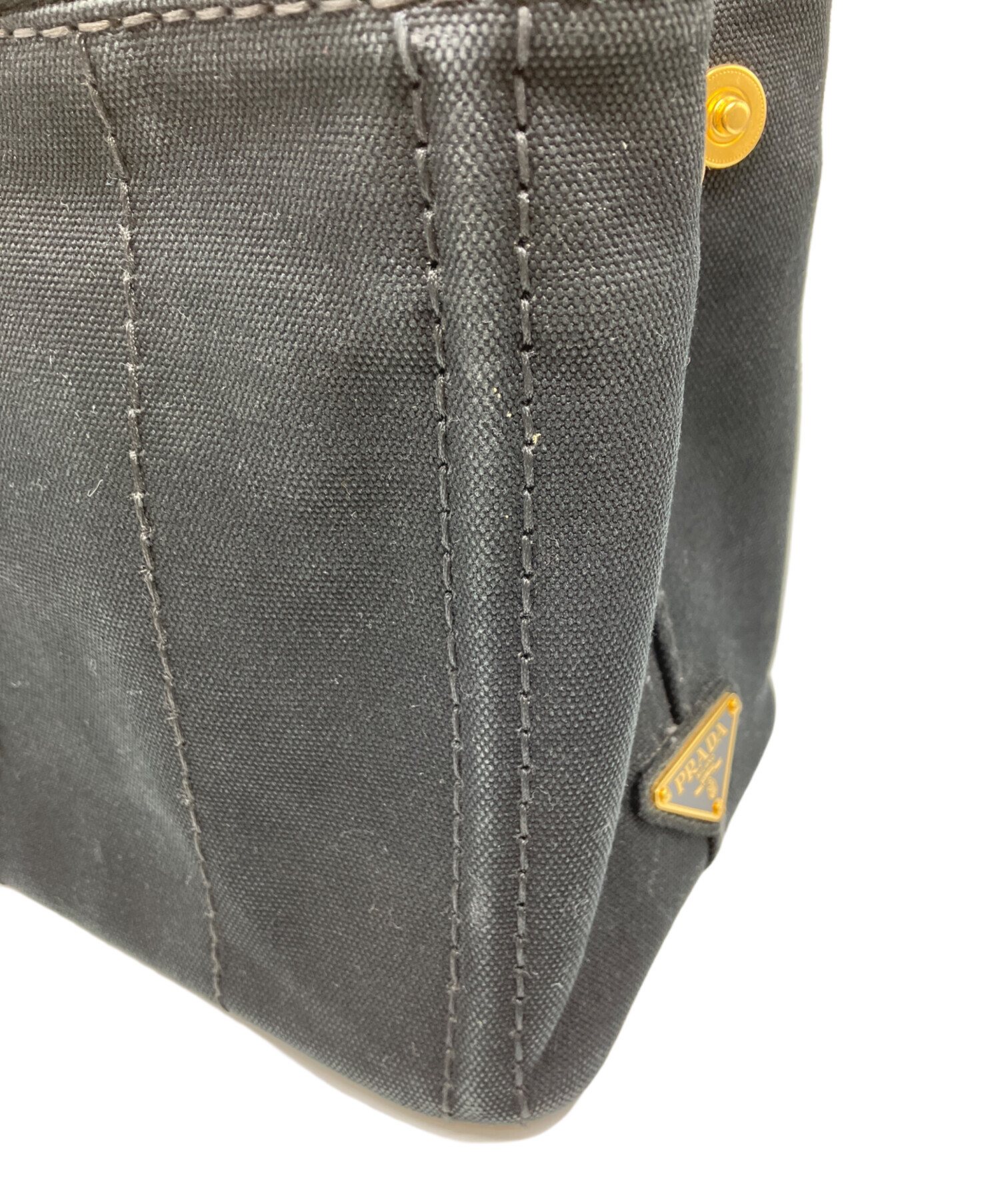 中古・古着通販】PRADA (プラダ) カナパSハンドバッグ ブラック