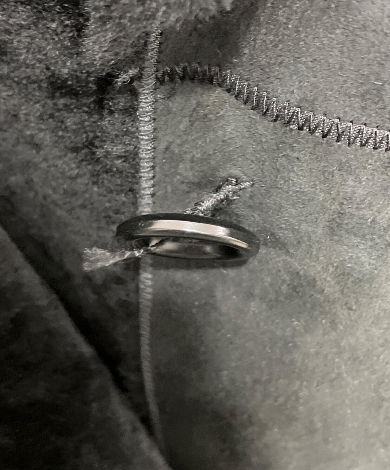 中古・古着通販】LOEWE (ロエベ) ムートンロングコート ブラック 