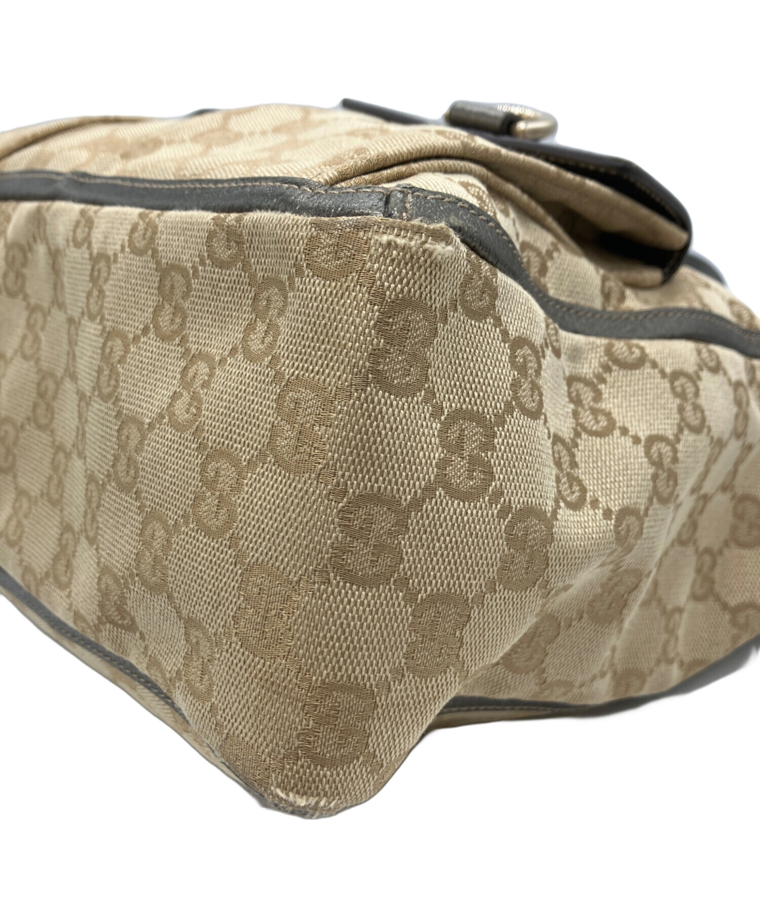 中古・古着通販】GUCCI (グッチ) GGキャンバストートバッグ ベージュ